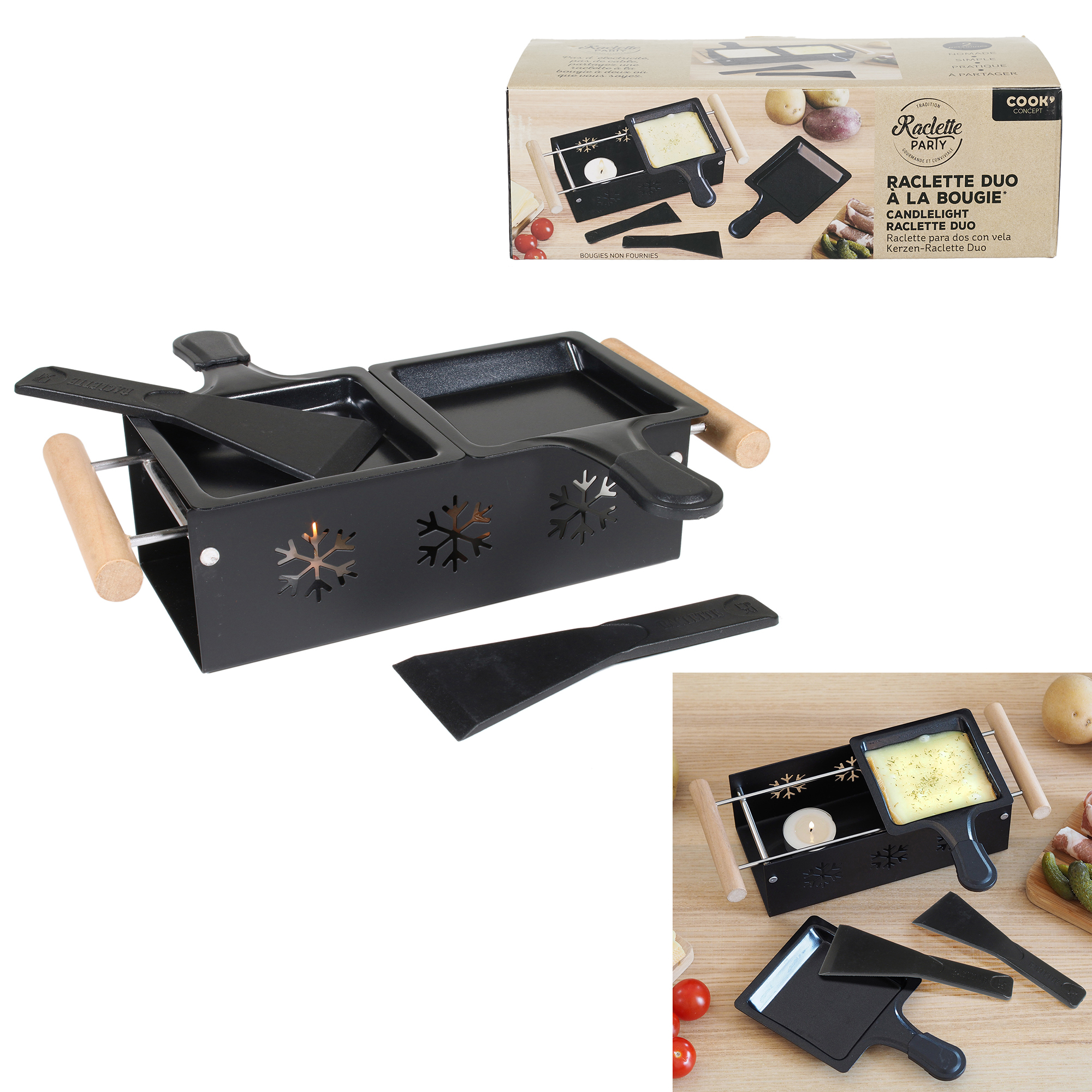 Raclette bij kaarslicht duo Raclette bij kaarslicht duo