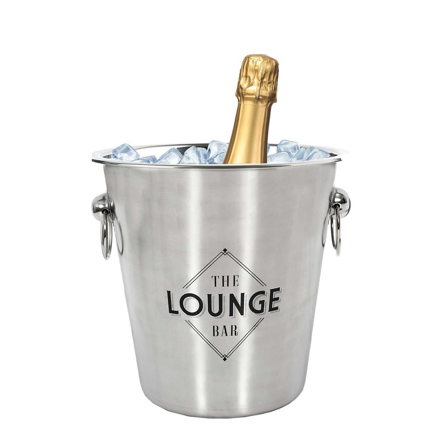 Roestvrijstalen champagne-emmer 22 cm 