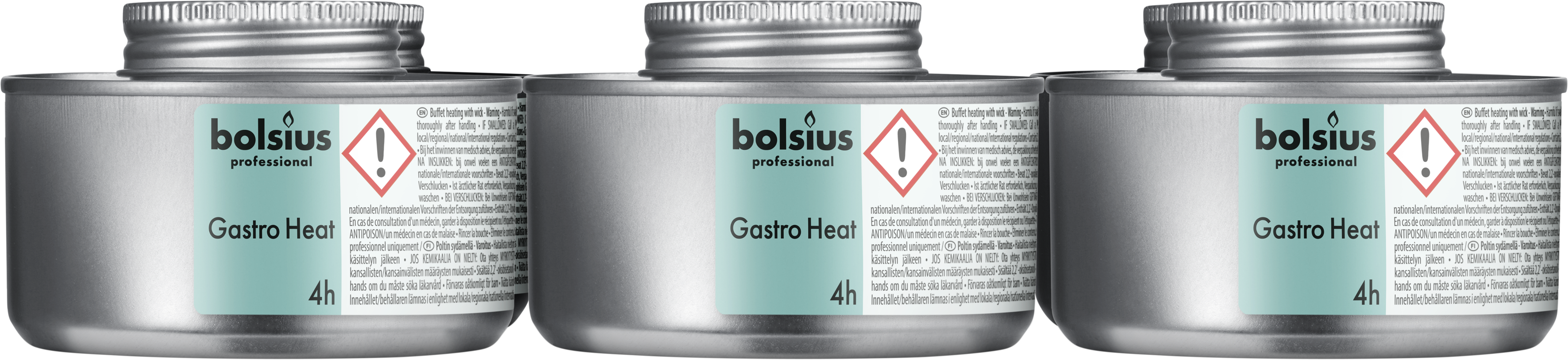 Gastro heat buffetverwarmer 4 uur tray 6 stuks