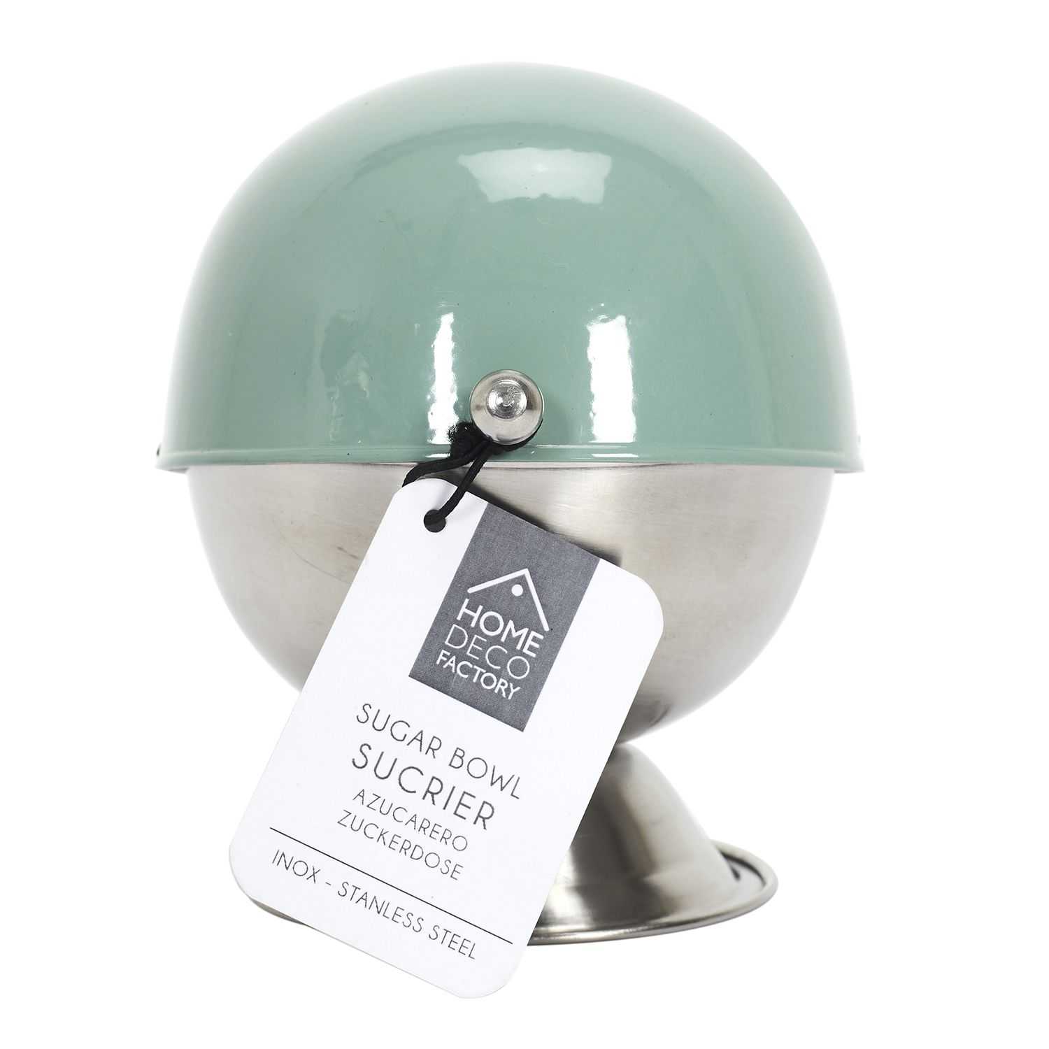 Home Deco Retro roestvrijstalen suikerpot