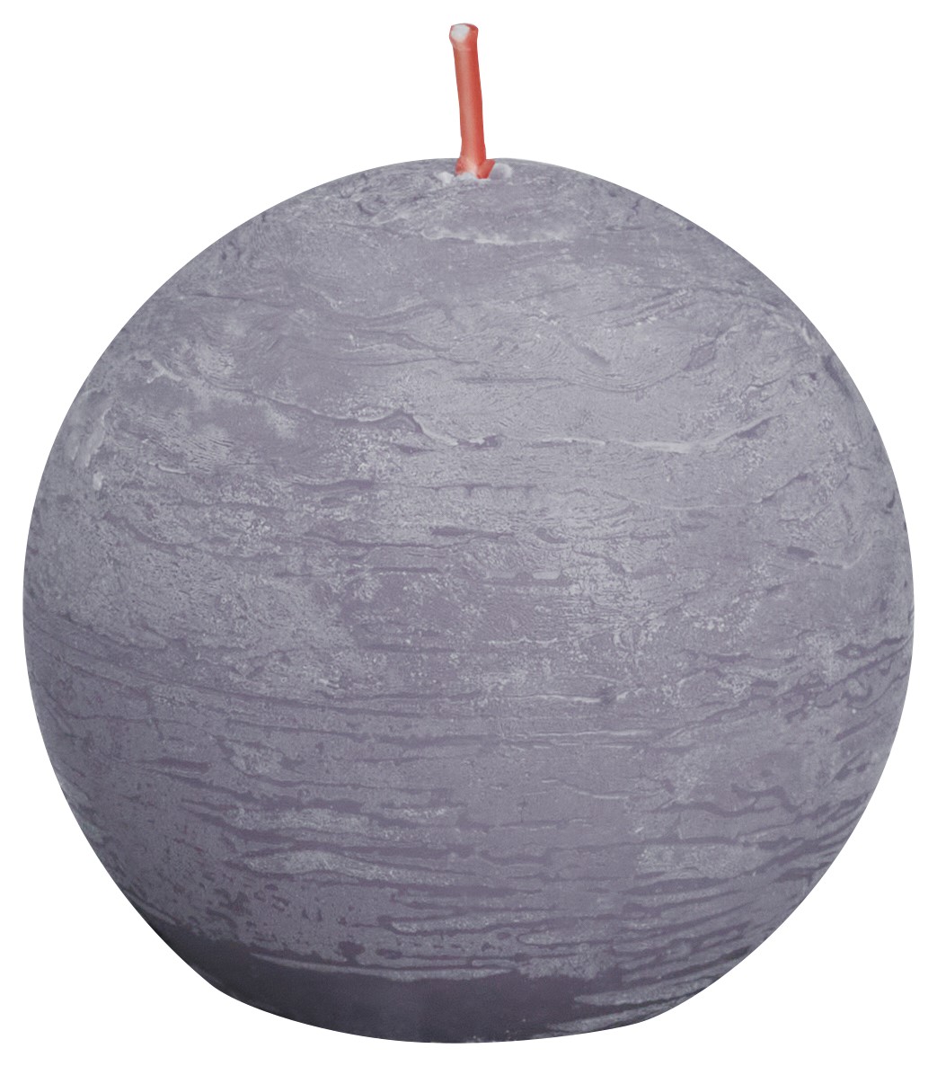Rustieke bolkaars Ø76 Frosted Lavender Rustieke bolkaars Ø76 Frosted Lavender