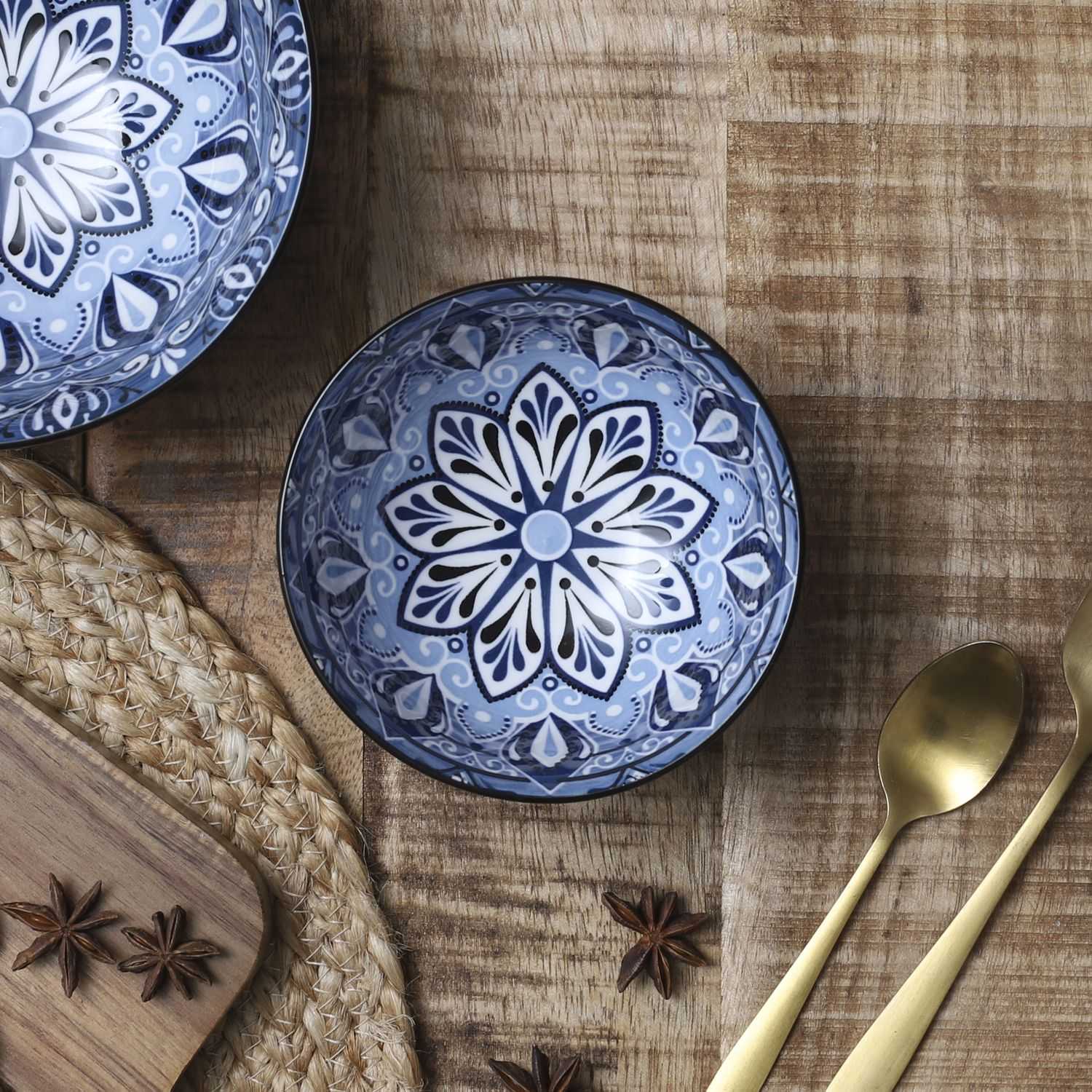 Kom Jaipur D12cm, Blauw