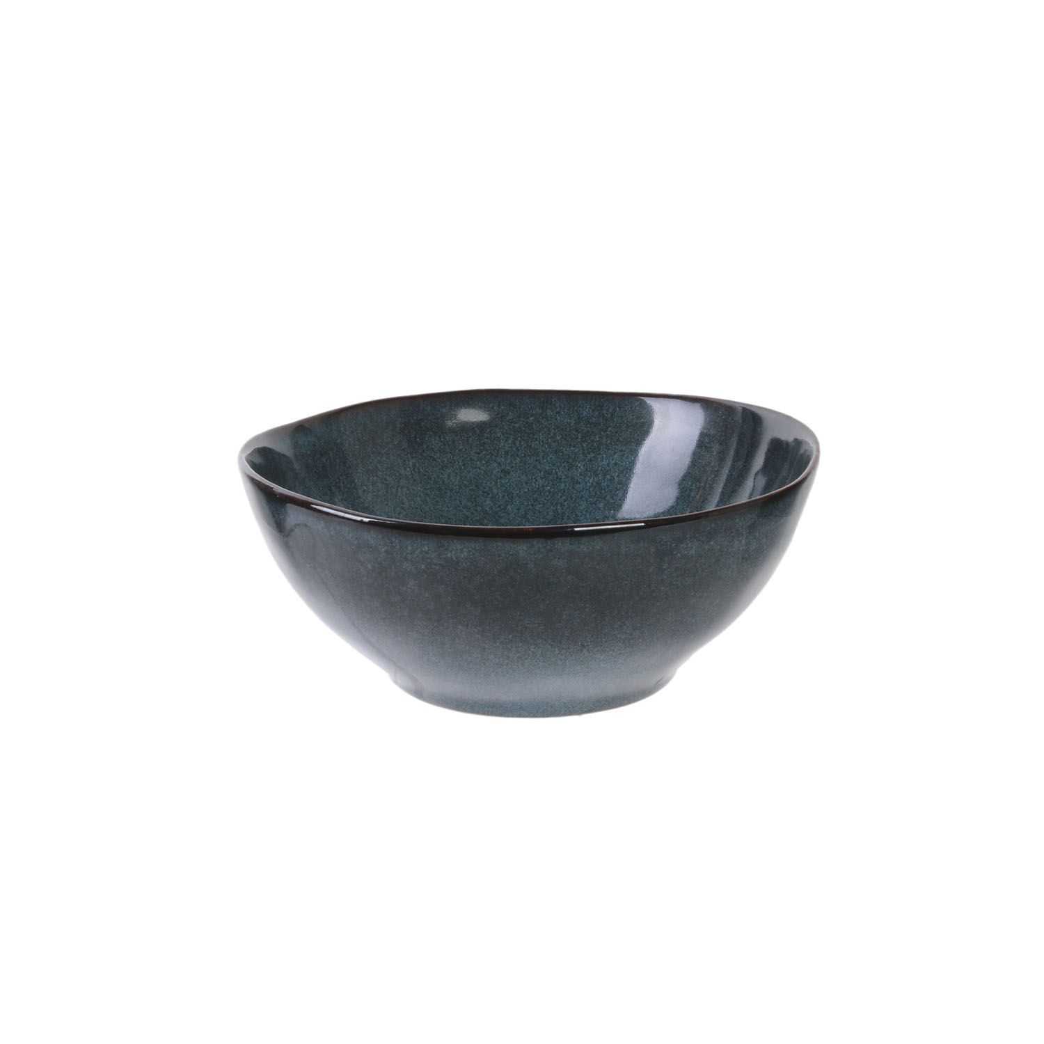 Blauwe kom 35cl D14,5cm H6cm Au Gres Du Temps
