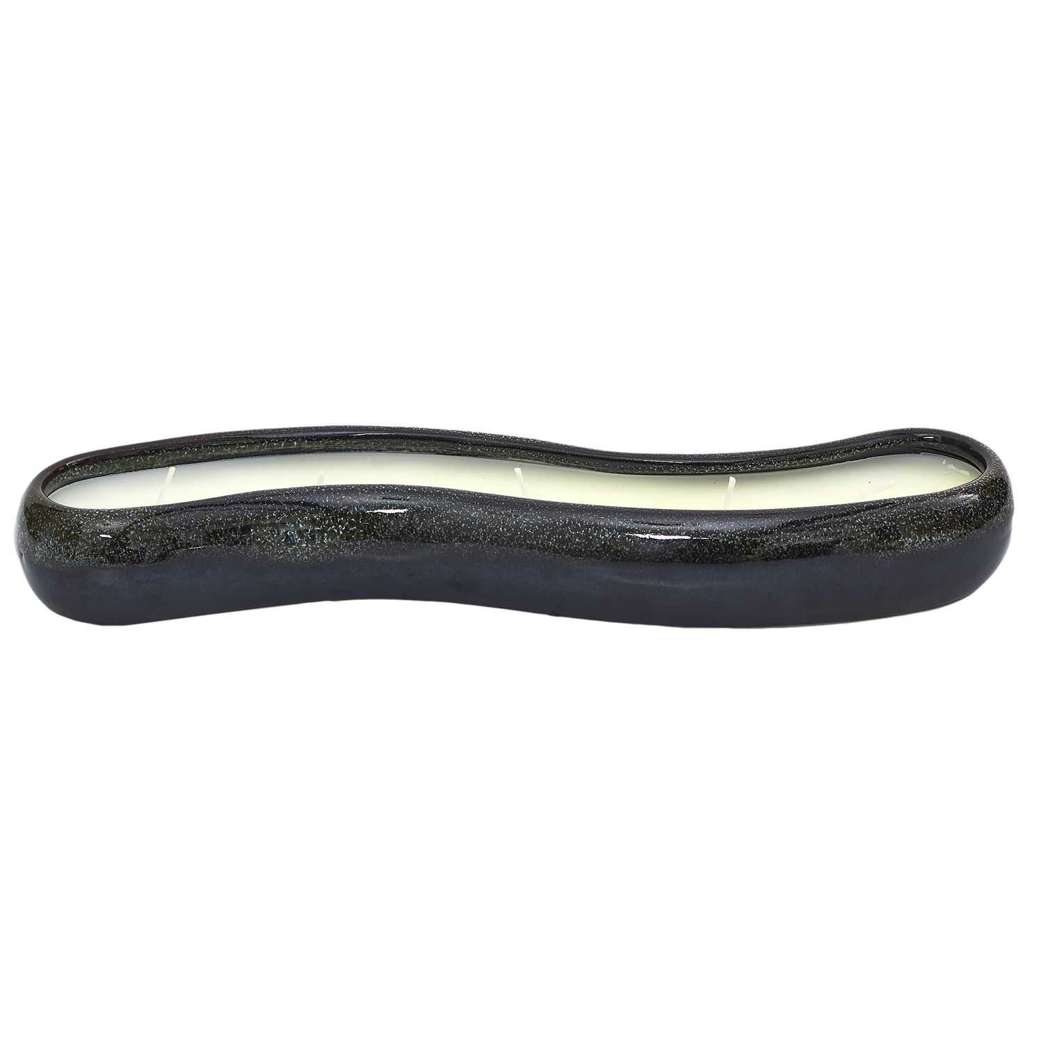 Black Forest Geurkaars in keramische pot L30cm