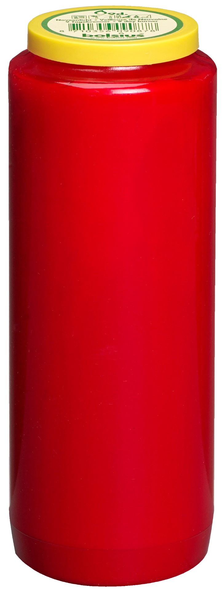 Herdenkingslicht nr 12, singlepack (100% plantaardige olie) Rood