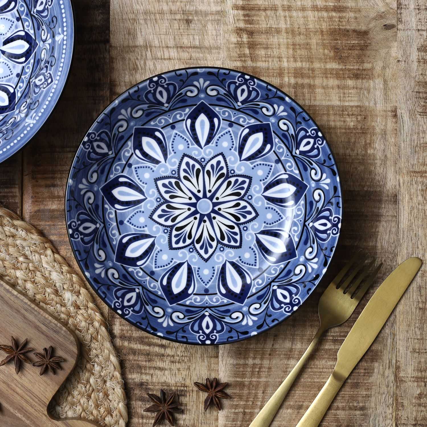 Bord Jaipur D20, Blauw