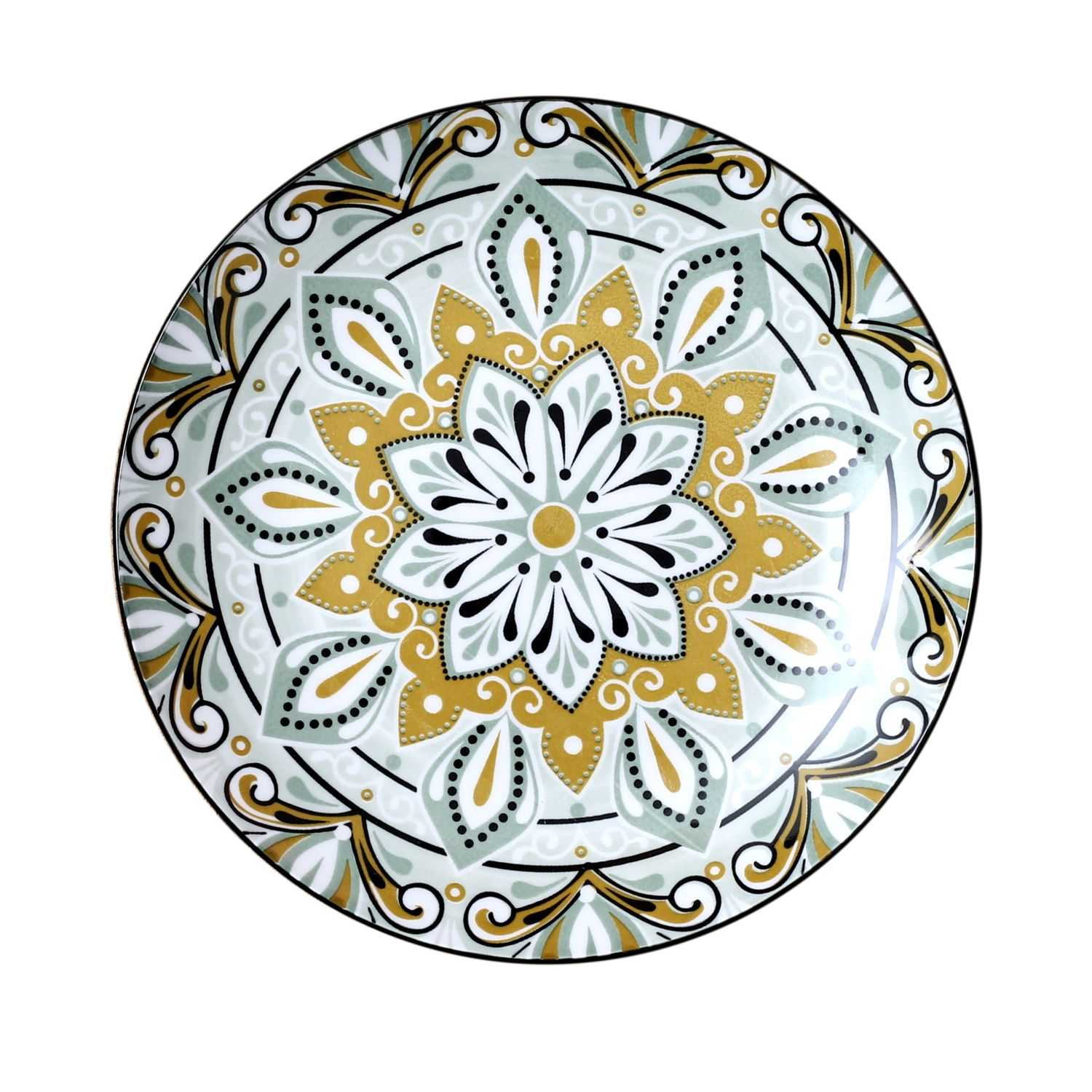 Bord Jaipur D19cm, Groen