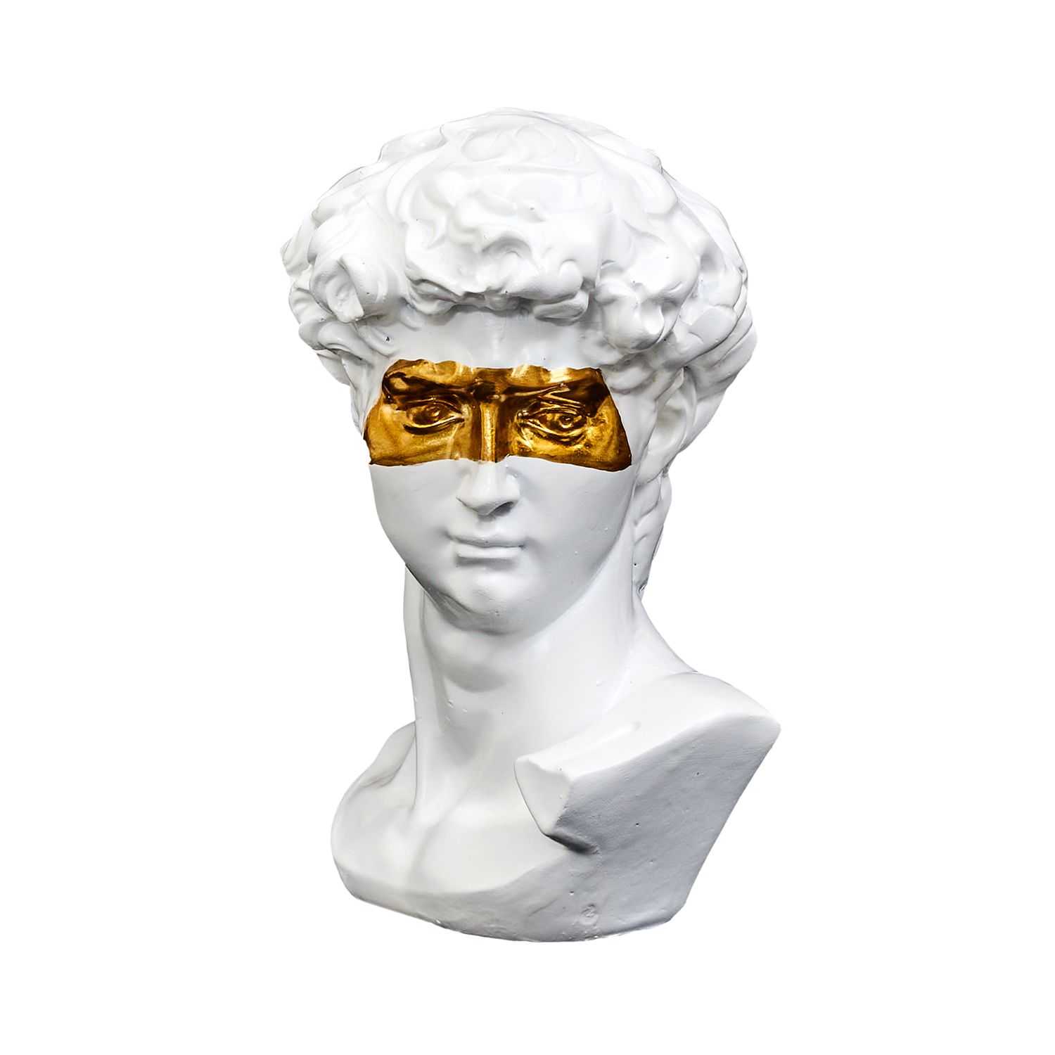 Standbeeld David Masque Dore H15cm 