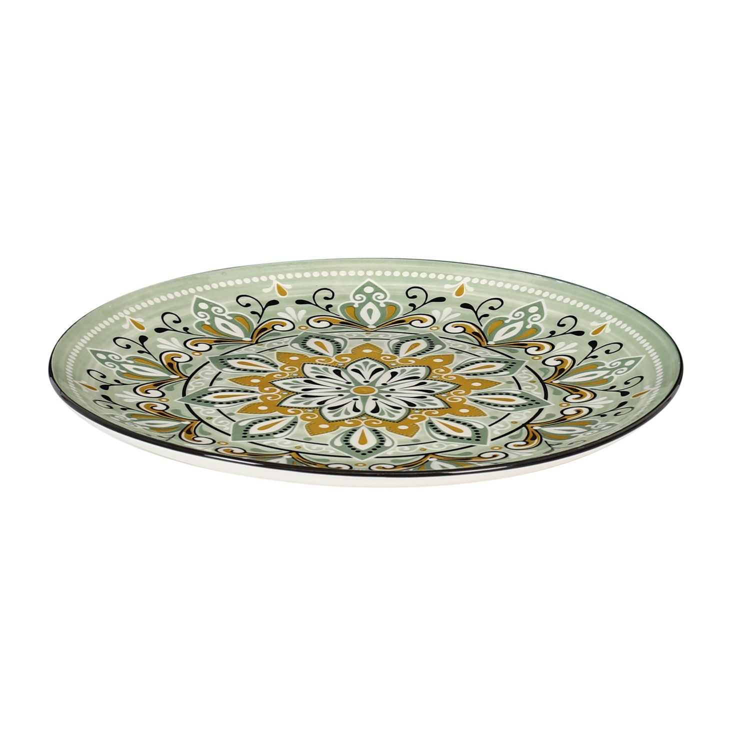 Bord Jaipur D26cm, Groen