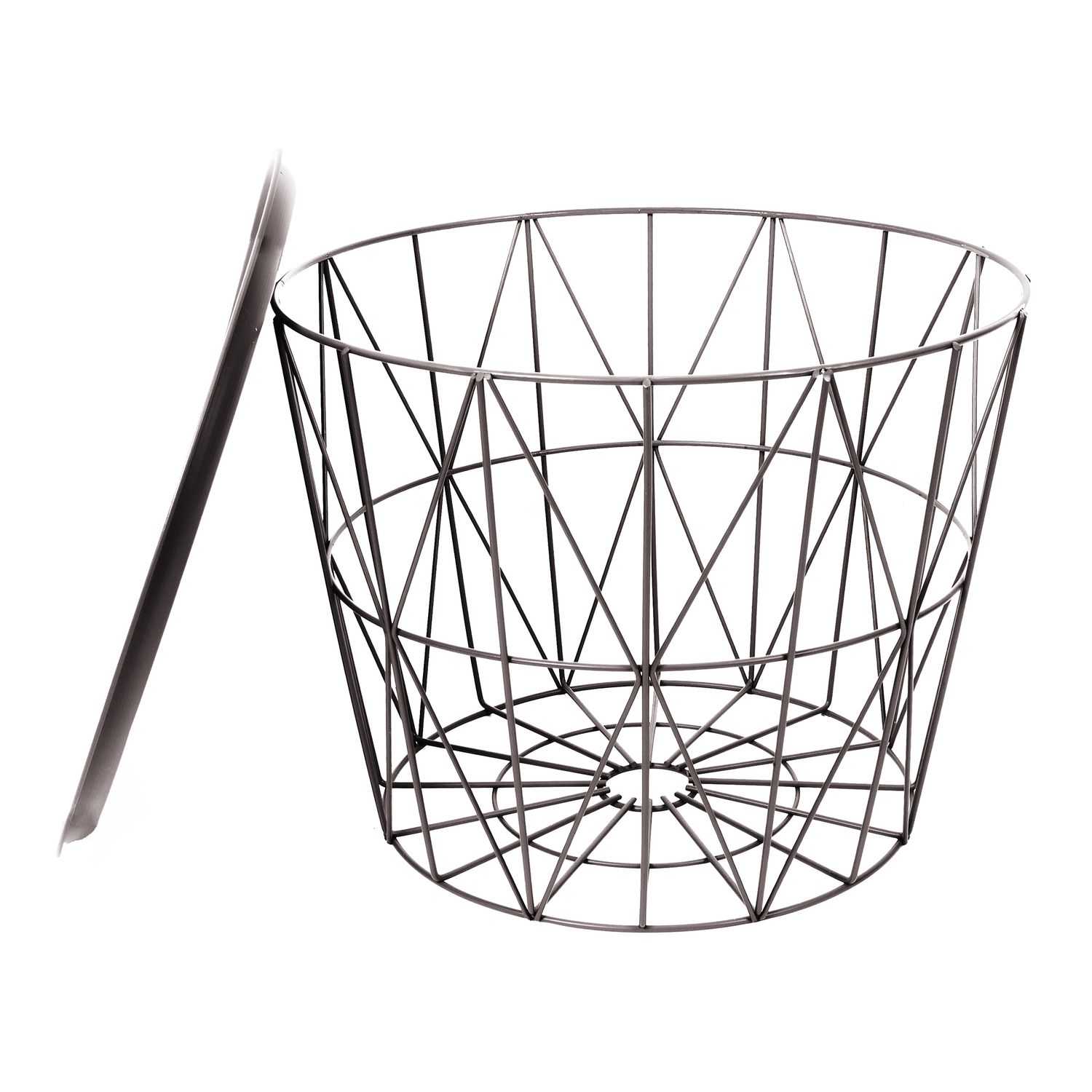 Metalen opbergmand D50cm Taupe
