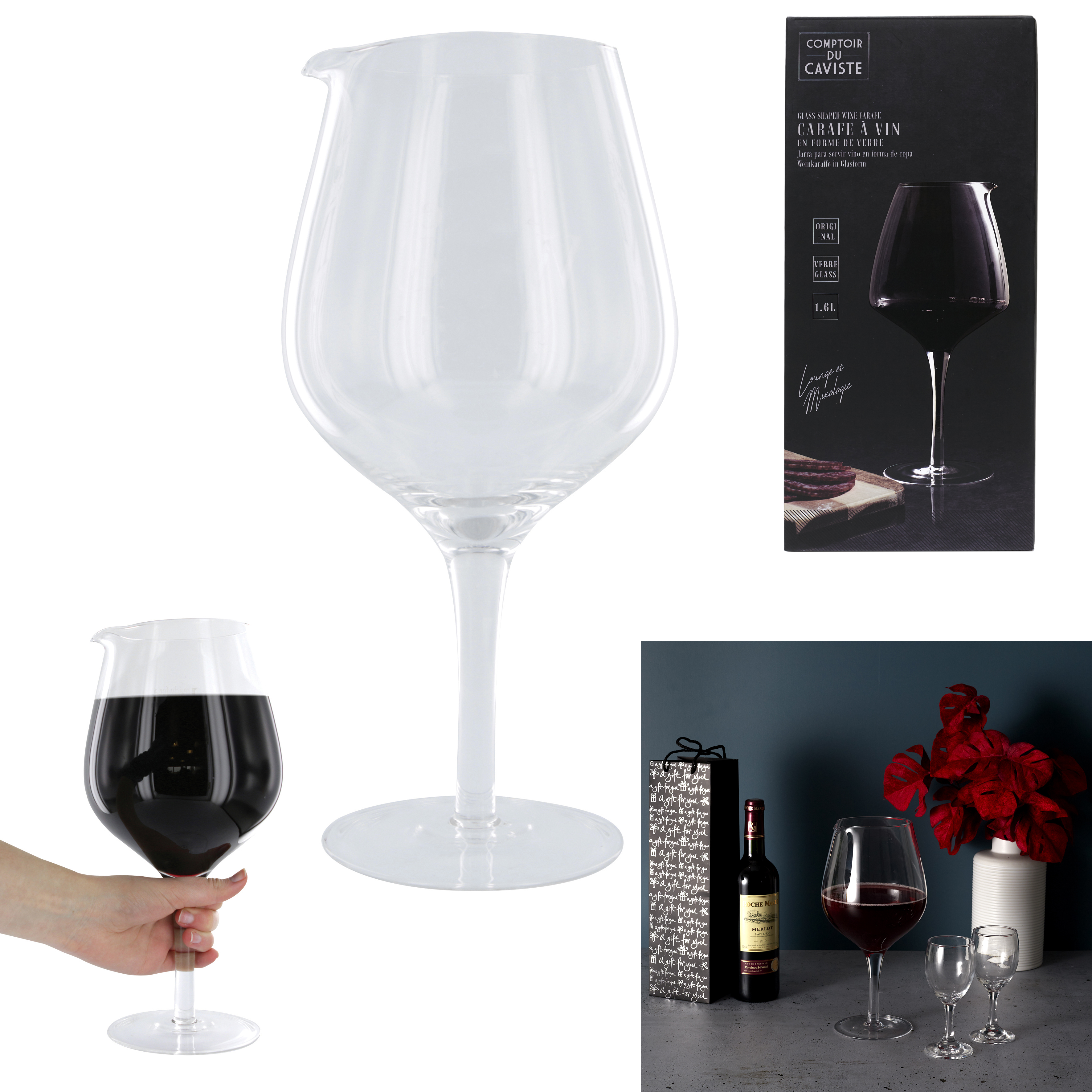 Karaf wijnglas groot Karaf wijnglas groot