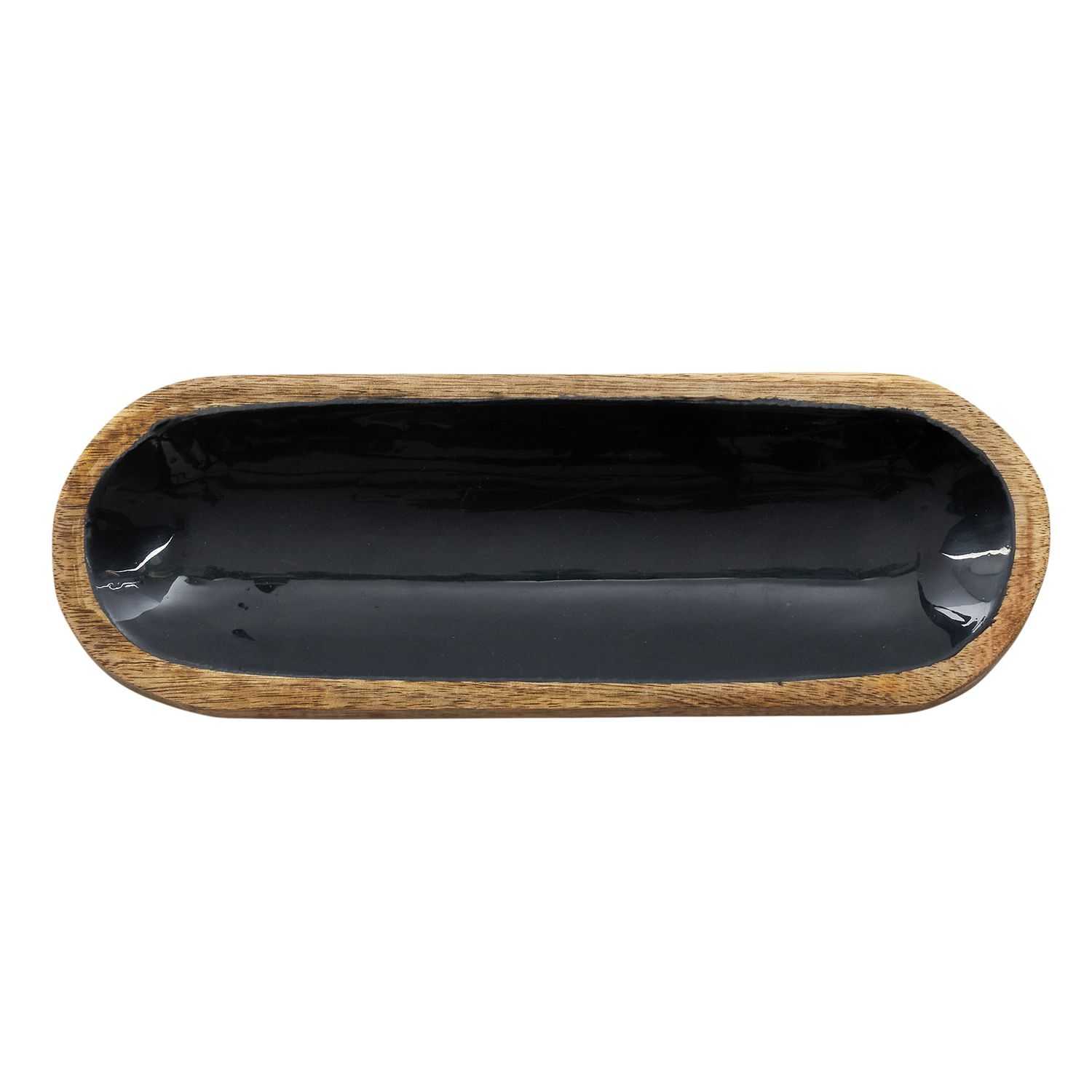 Black Forest Houten dienblad 30x10cm Zwart