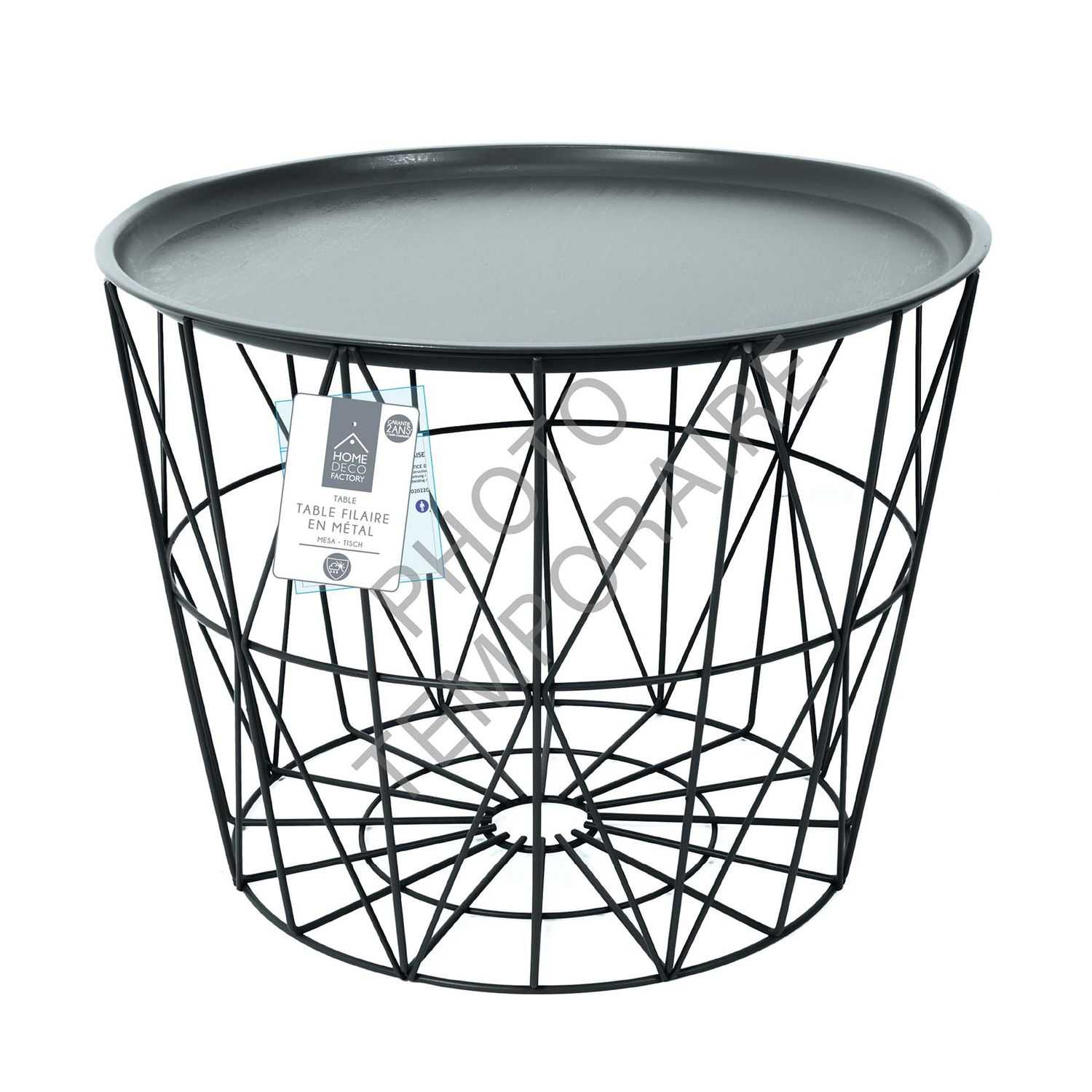 Metalen opbergmand D50cm Grijs