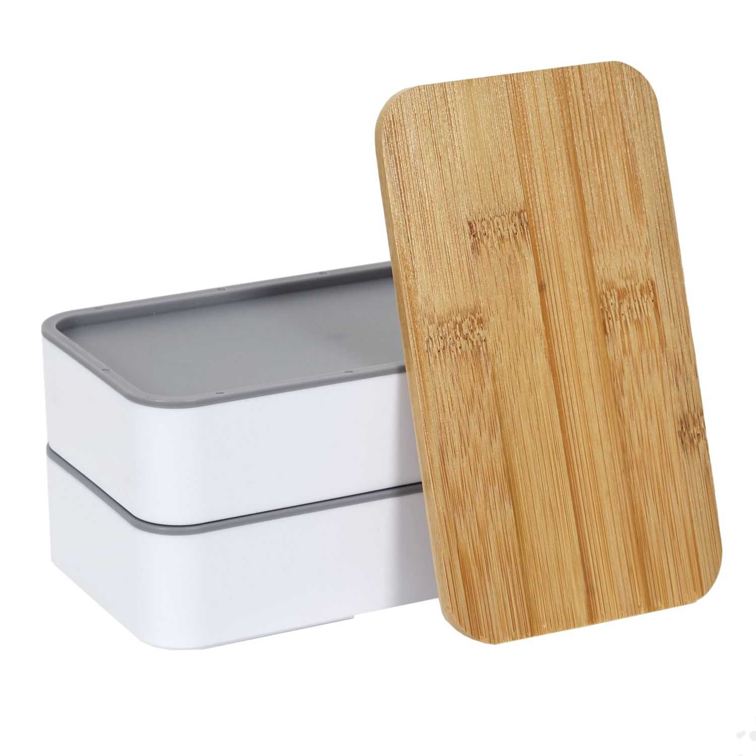 Lunchbox 2 niveaus met elastische band