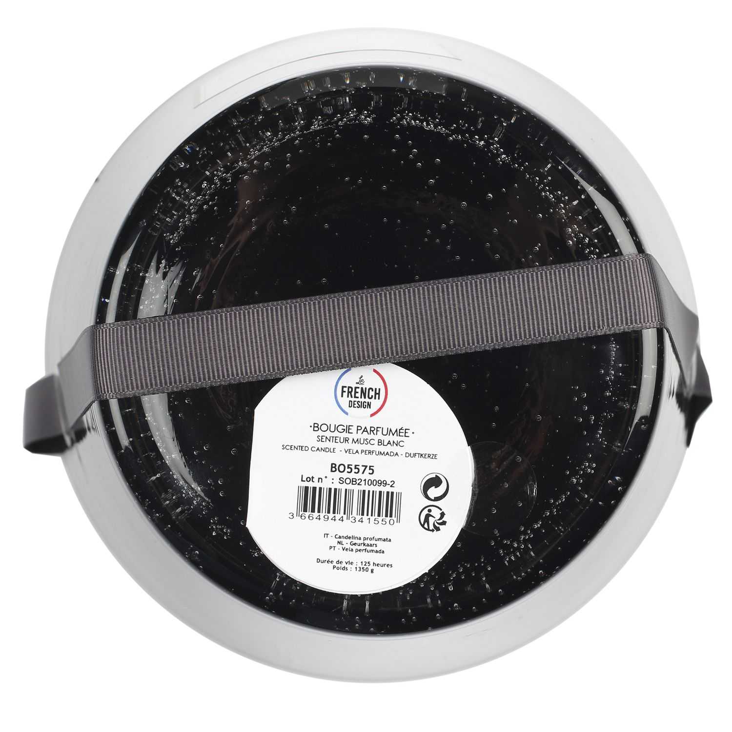 Home Deco geurkaars zwart H23cm