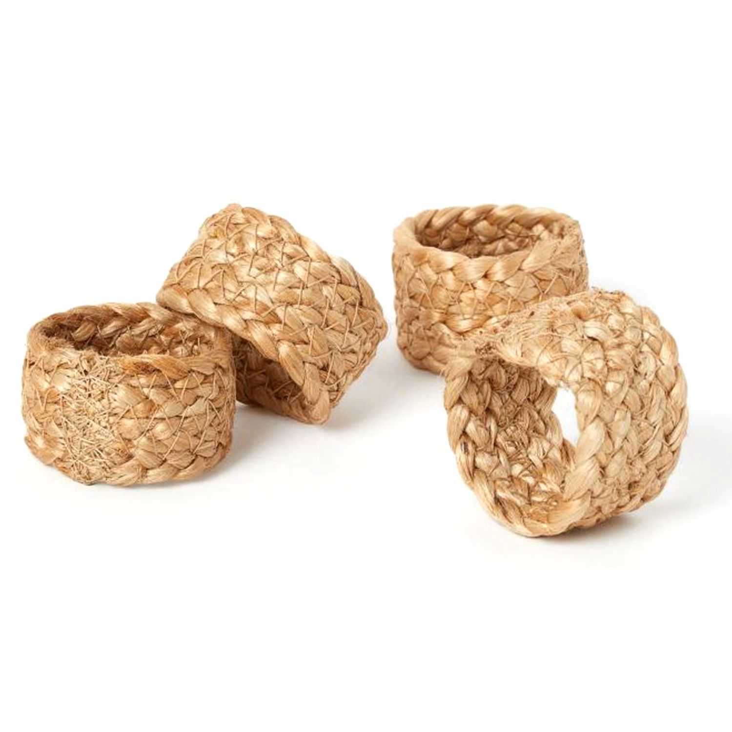 Jute servetring 4cm