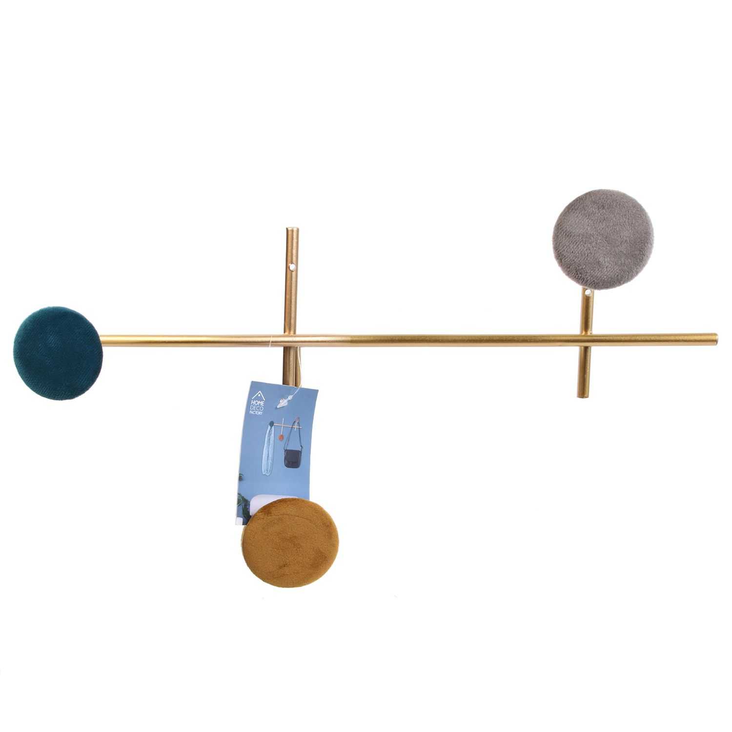 Home Deco Retro Kapstok met fluwelen patches