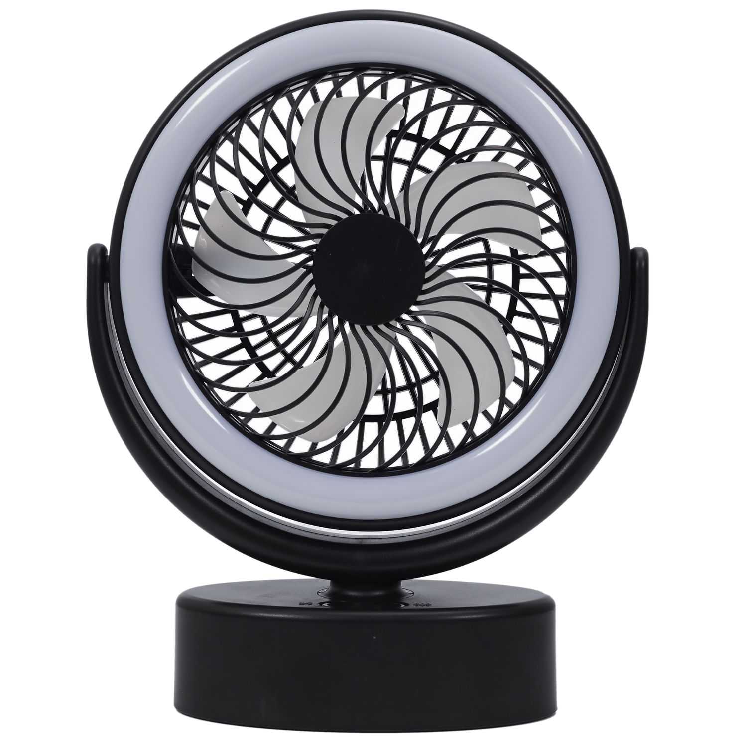 Mobiele ventilator met LED lamp