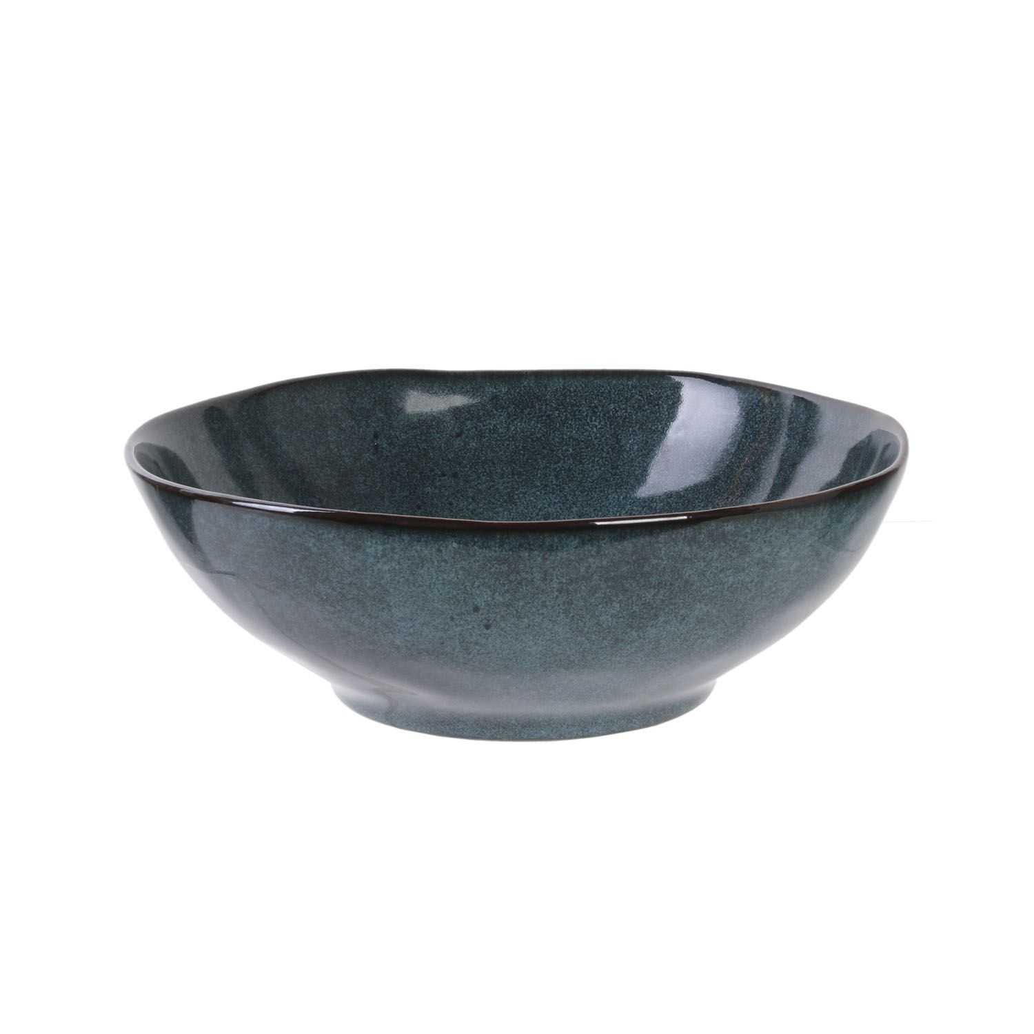 Blauwe kom 80cl D14,5cm H7cm 20cm Gres Du Temps