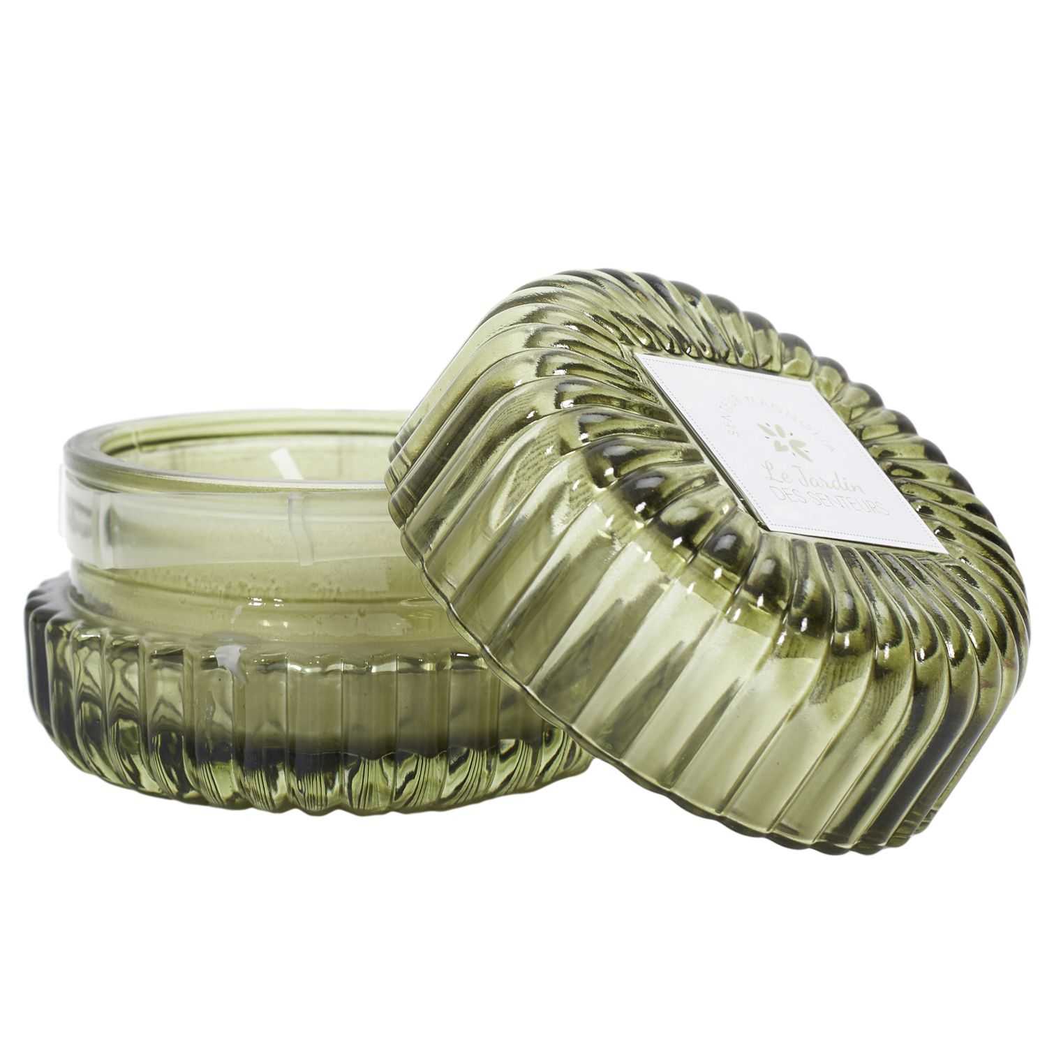 Garden geurkaarsen in luxe glas, set 2 stuks