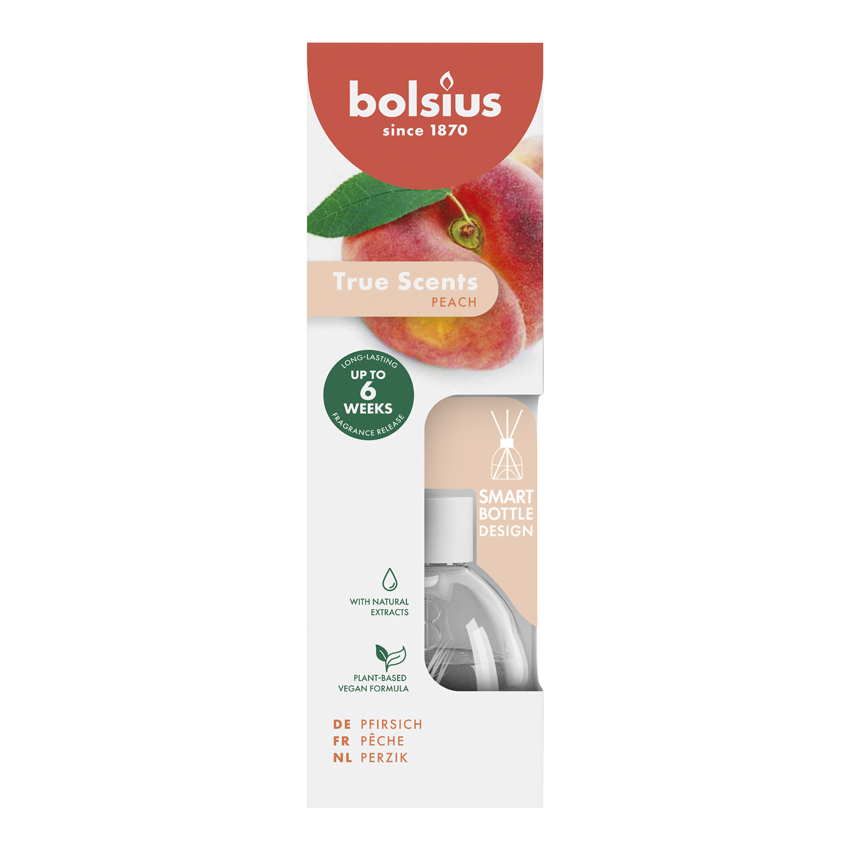 True Scents geurverspreider 60ml Peach True Scents geurverspreider 60ml Peach