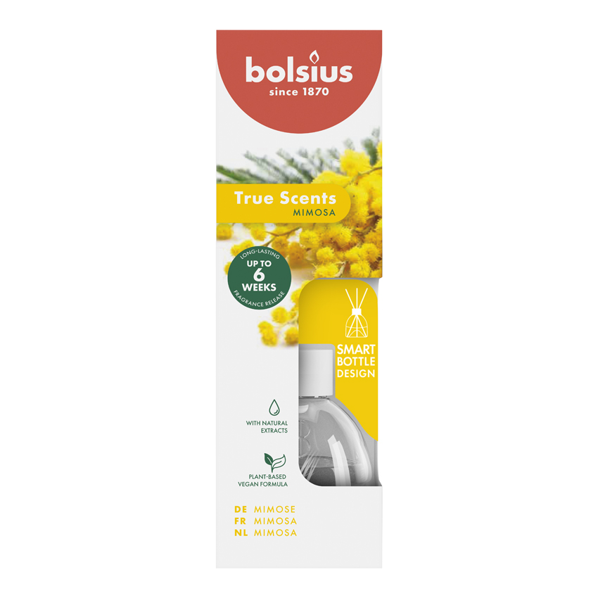 True Scents geurverspreider 60ml Mimosa True Scents geurverspreider 60ml Mimosa