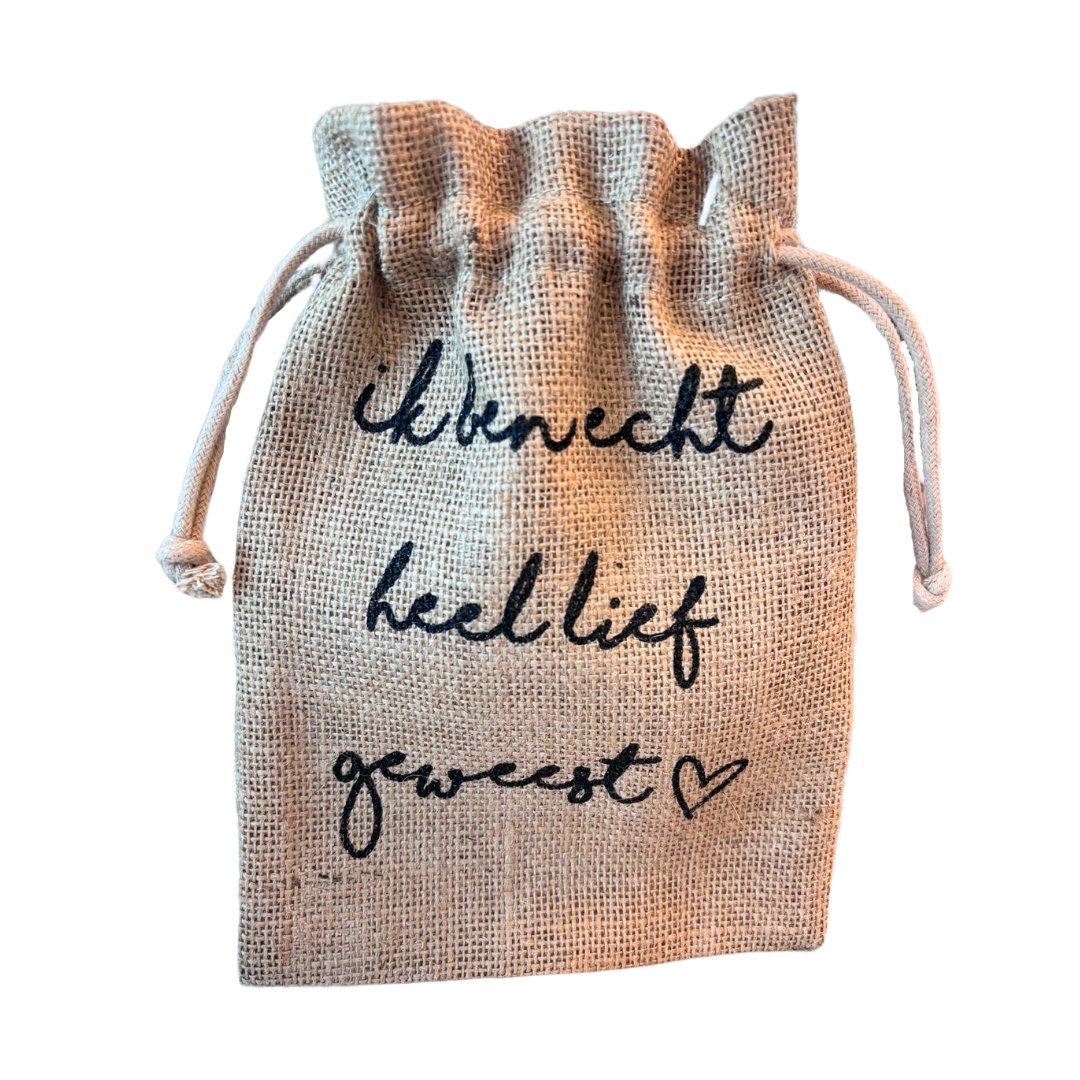 Chocoladeletter zakje L: Lief