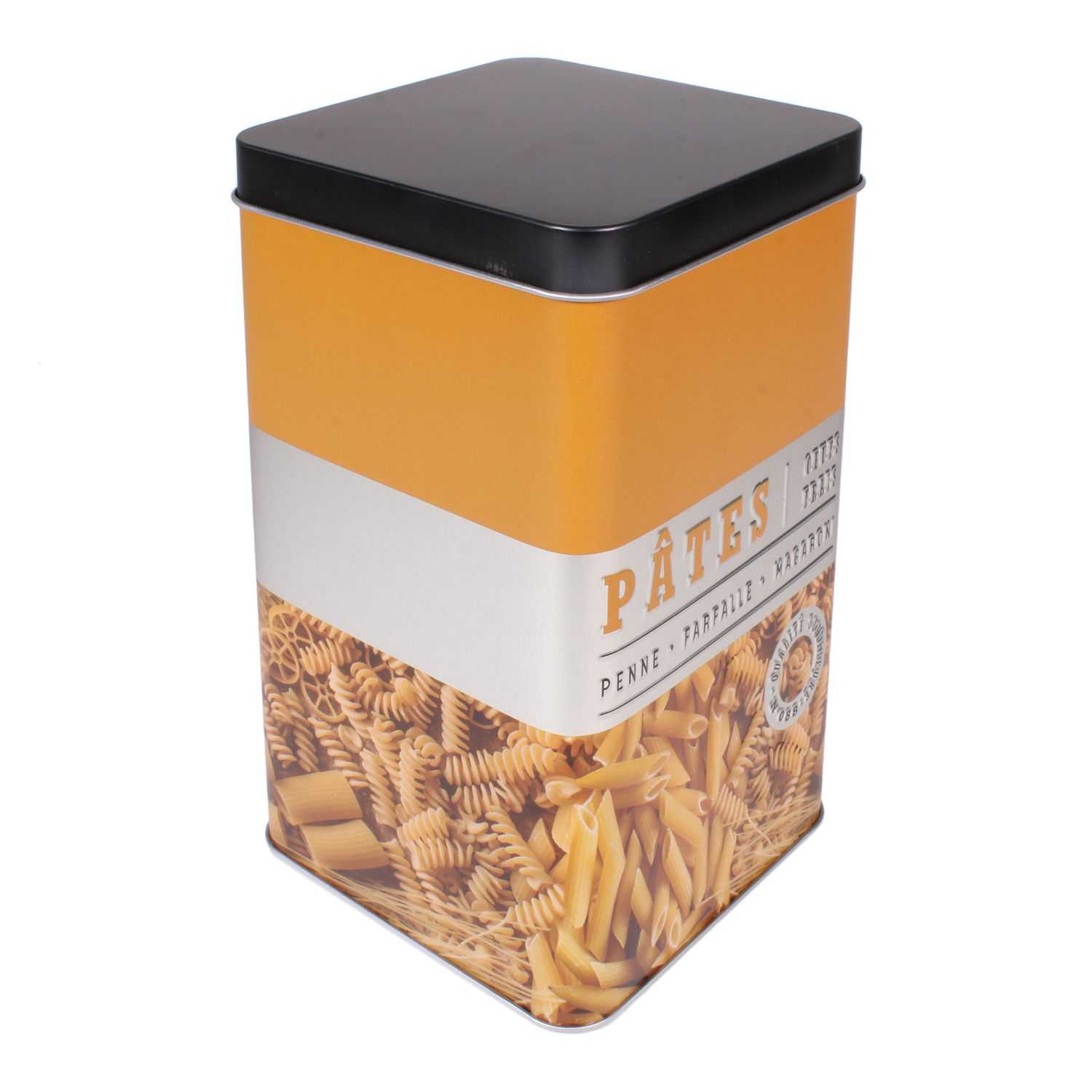 Metalen opbergblik pasta 10.8x10.8x18.4cm 