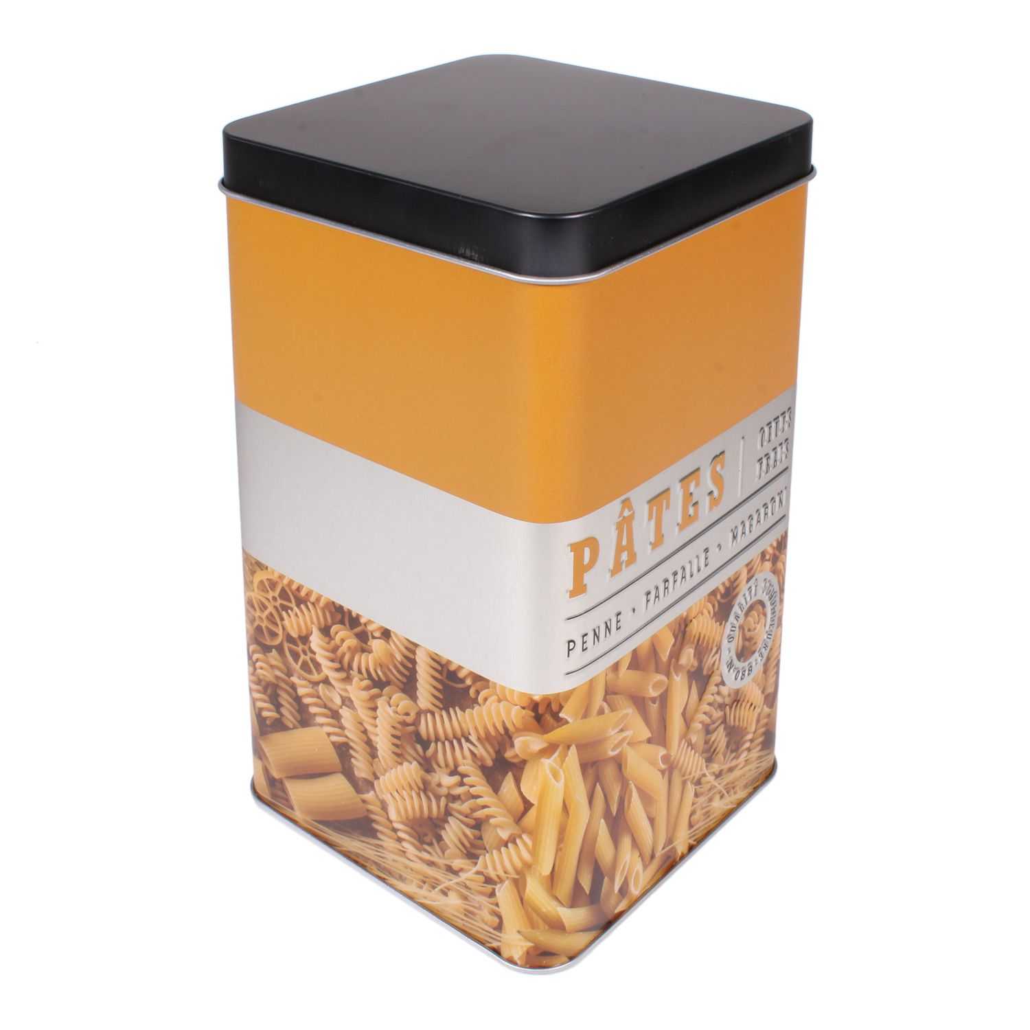 Metalen opbergblik pasta 10.8x10.8x18.4cm  