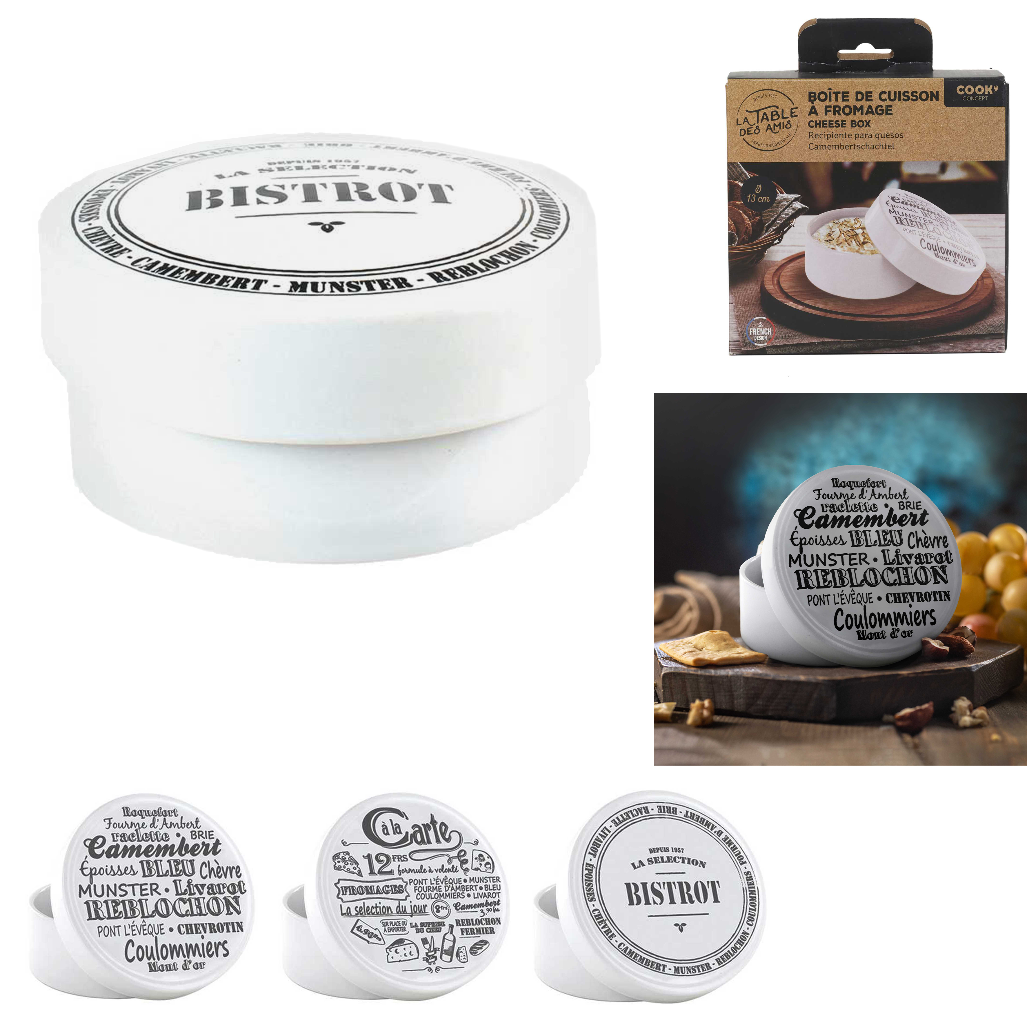 Keramische camembertschotel