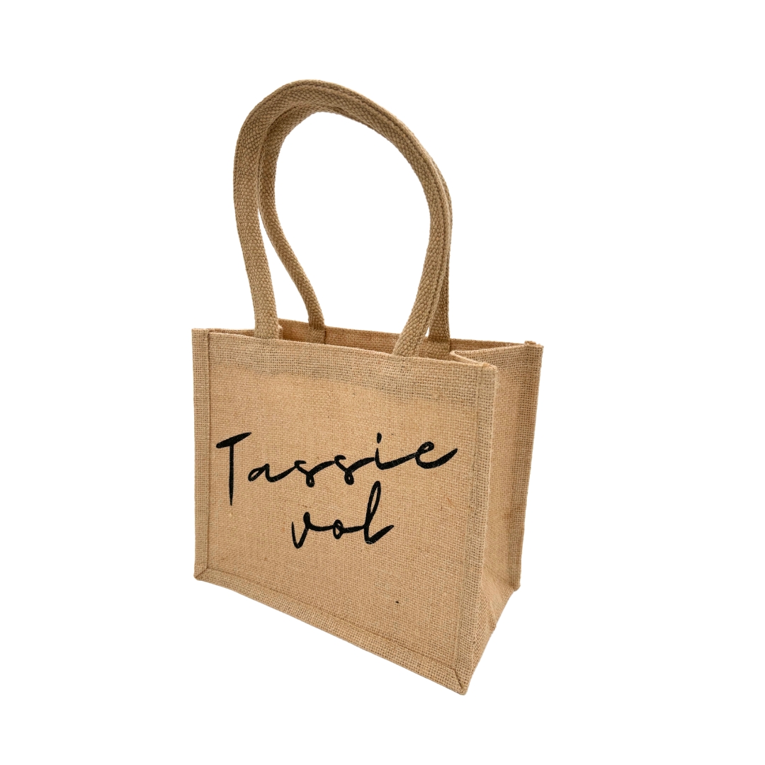 Shopping bag jute S "Tassie vol"