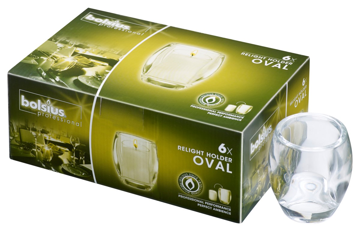 Relight® houder 100/84 oval Transparant