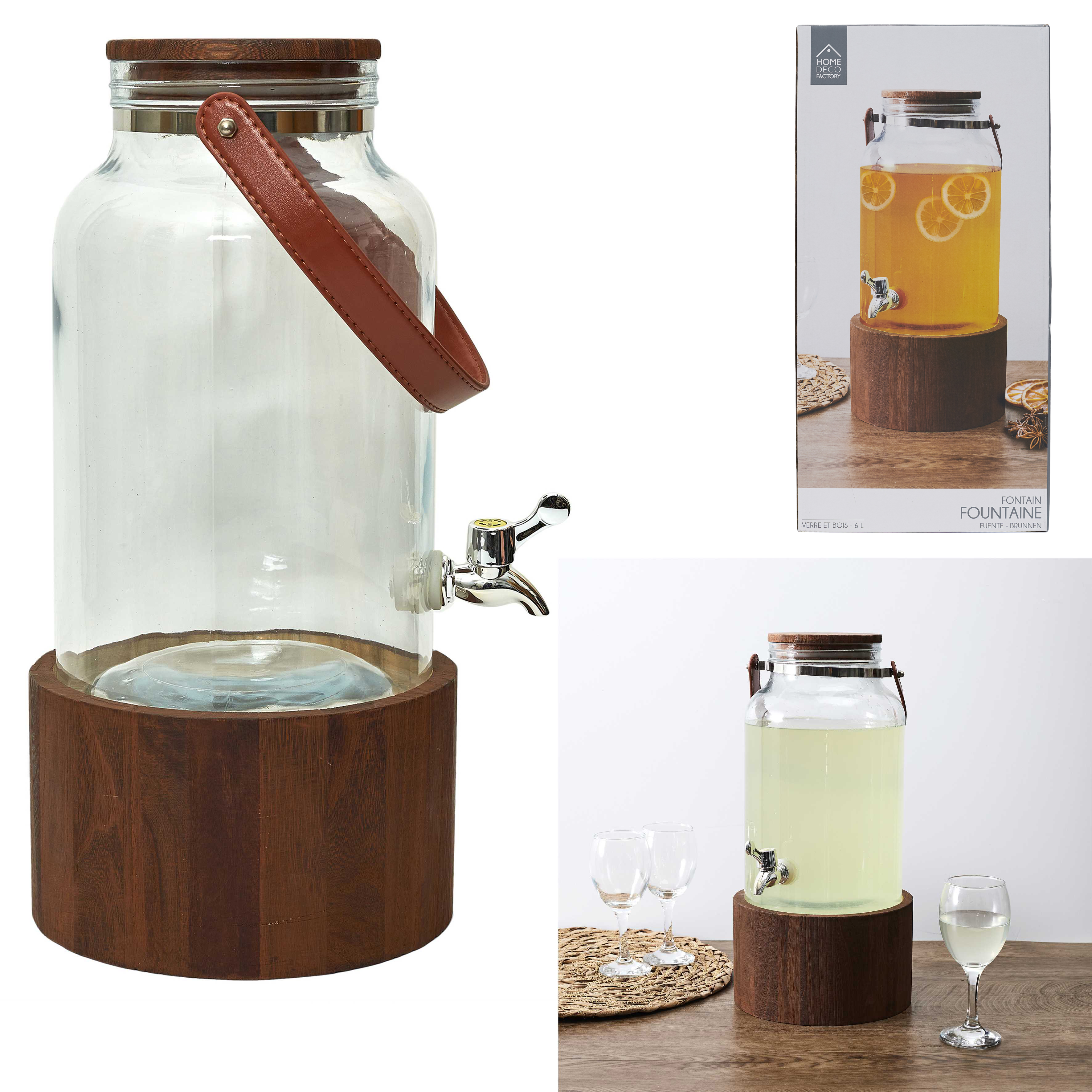 Drankdispenser 6L met handvat en tapkraan