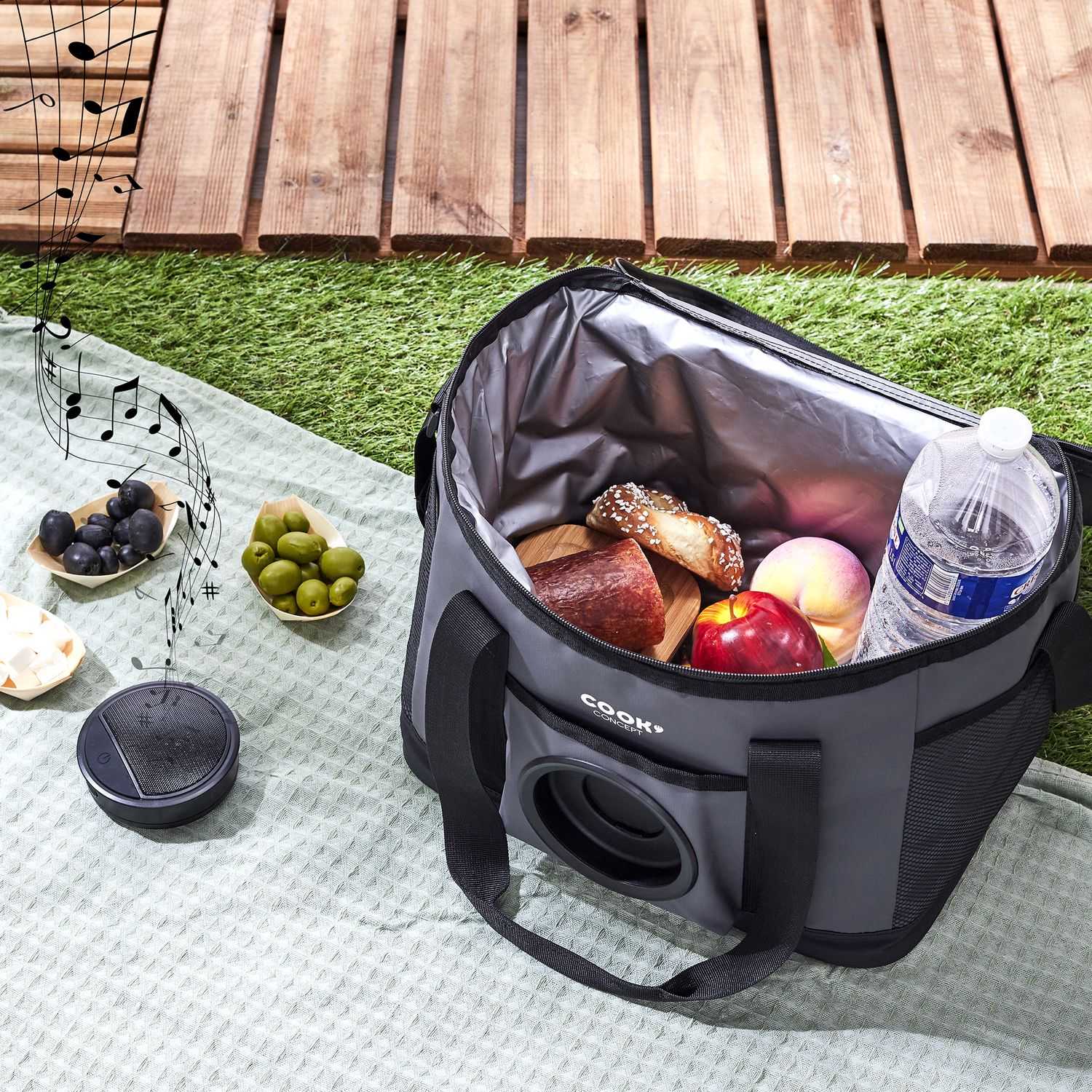 Koeltas met speaker