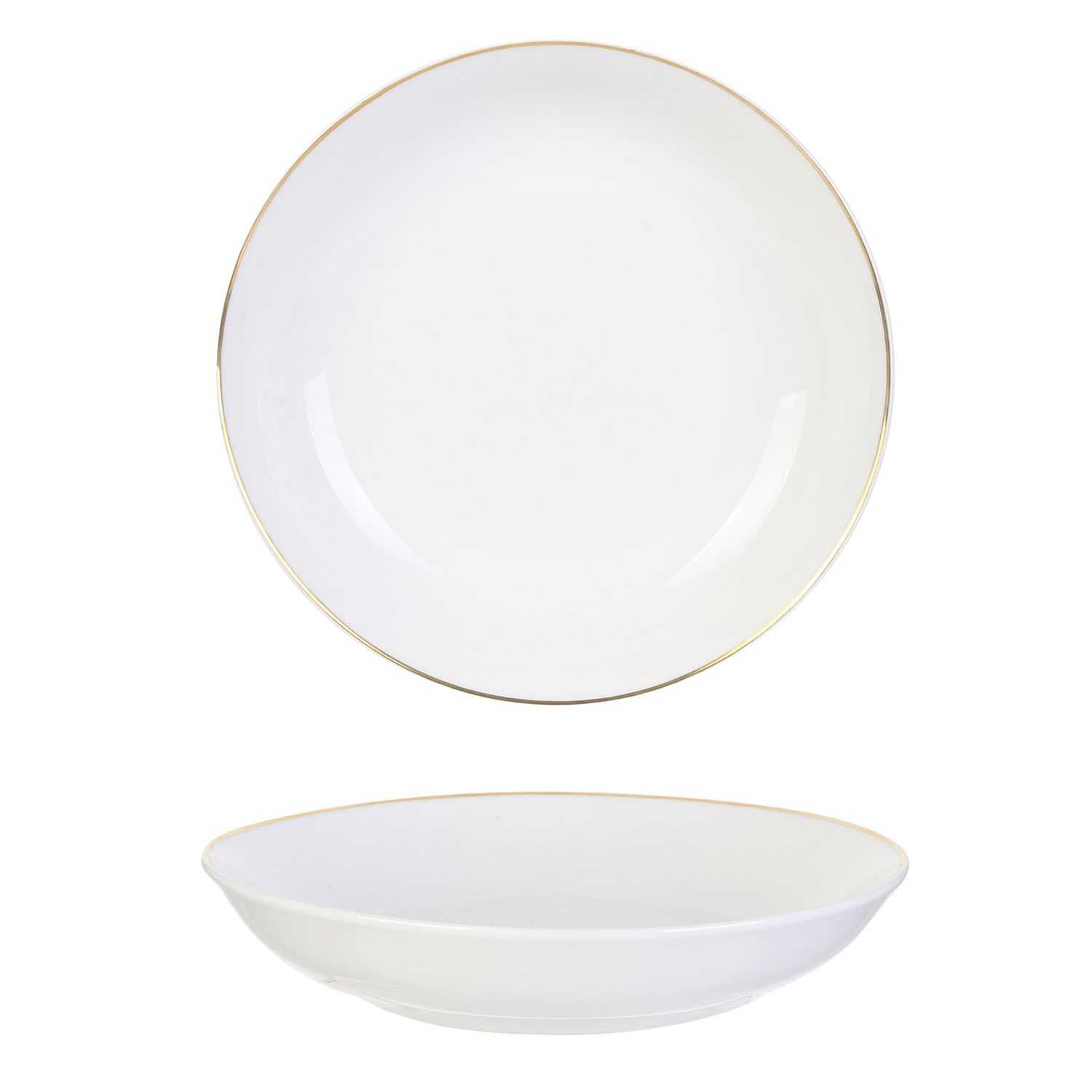 Soepbord 21cm gouden rand