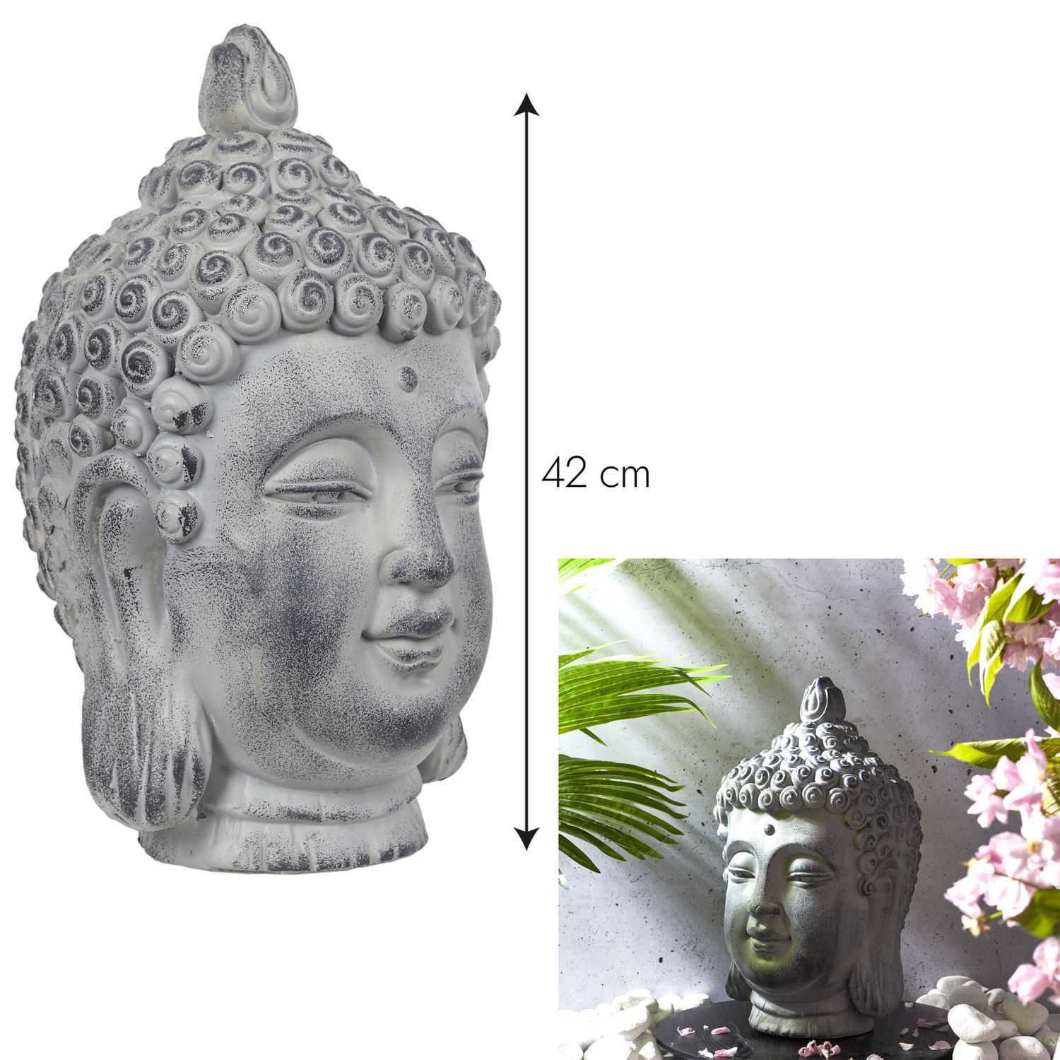 Boeddha hoofd H42cm