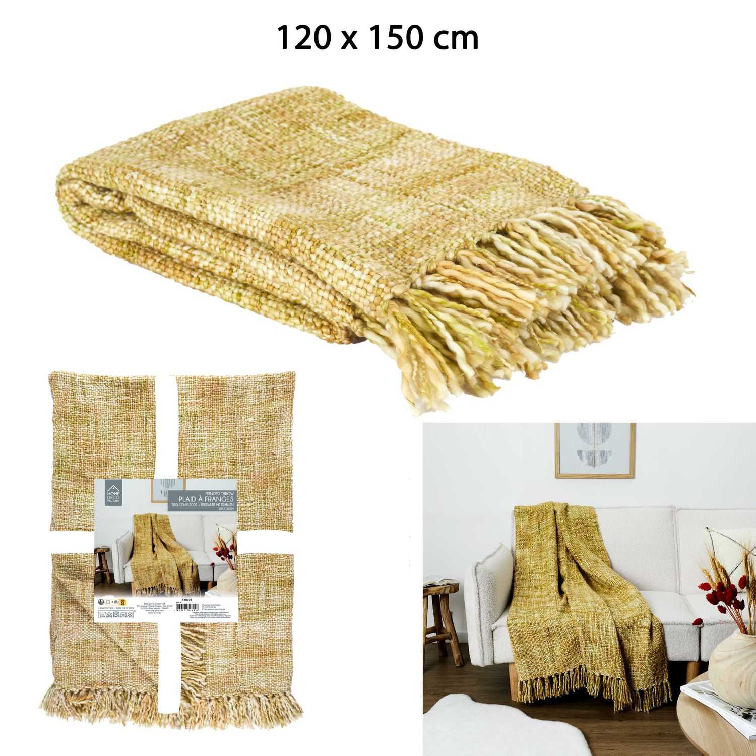 Gebreide plaid 125X150cm