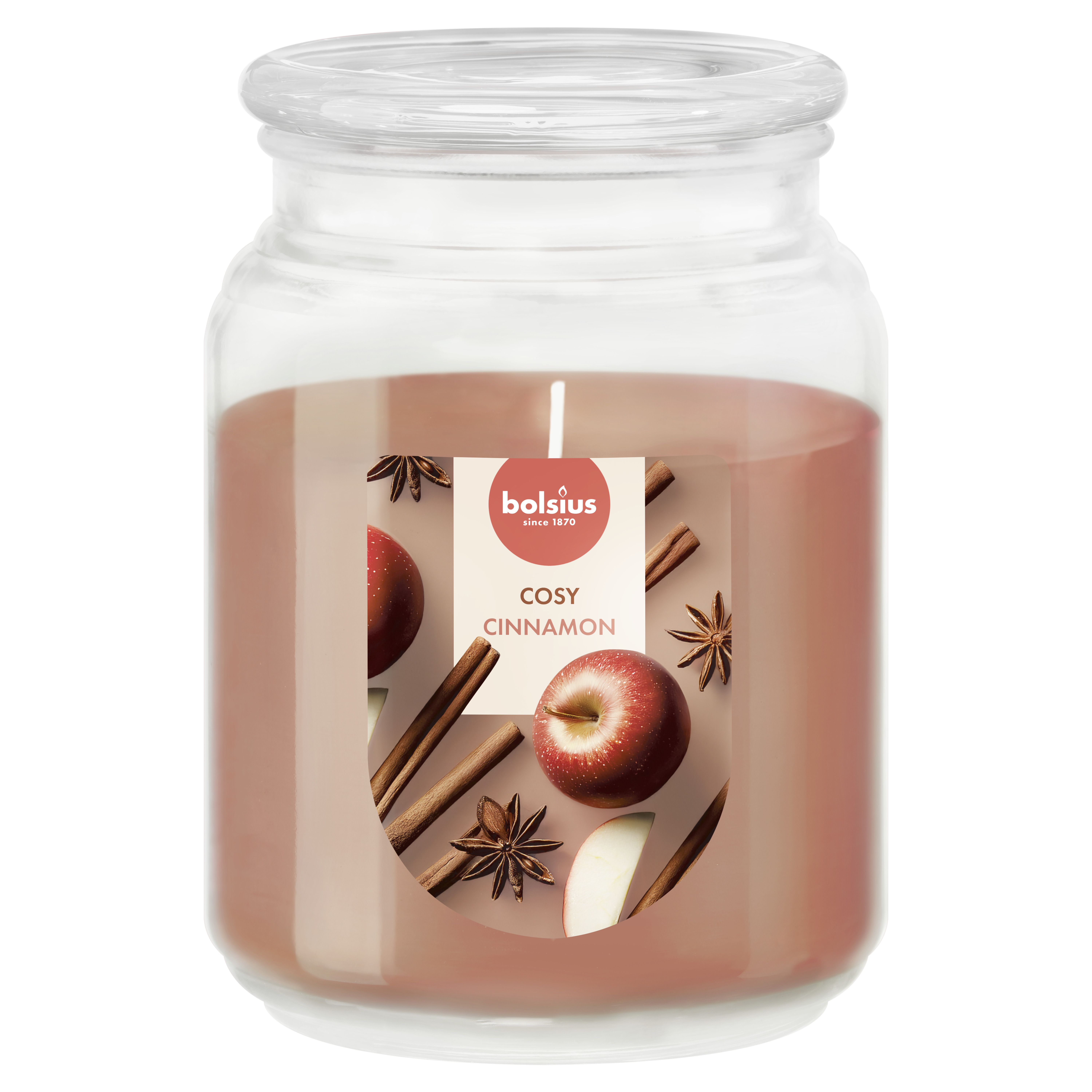 Geurglas met deksel 135/100 True Scents Apple Cinnamon