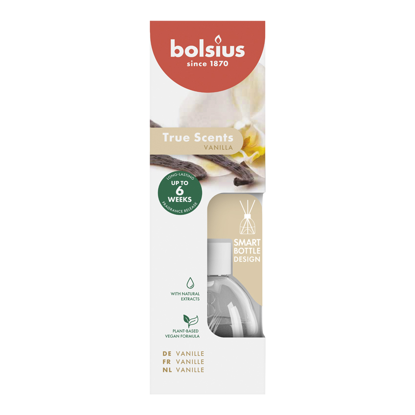 True Scents geurverspreider 60ml Vanilla True Scents geurverspreider 60ml Vanilla