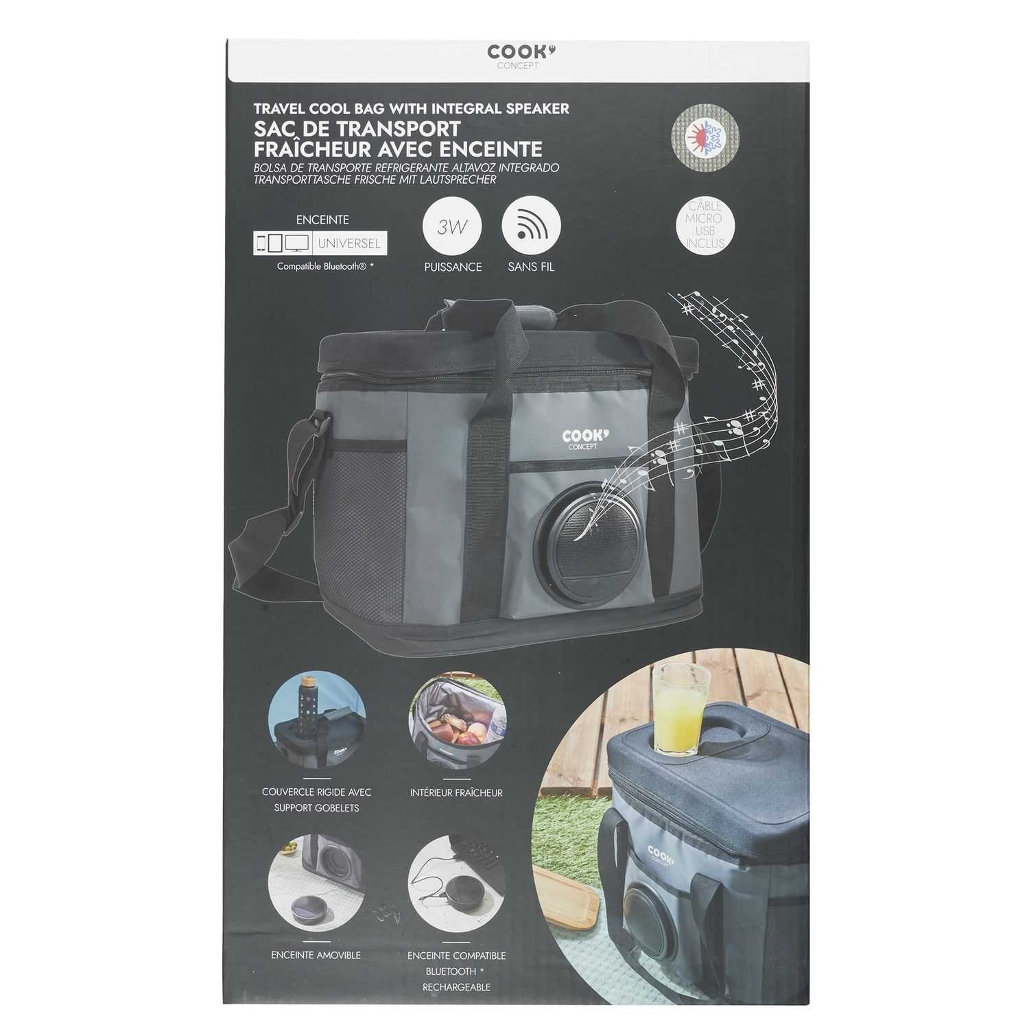 Koeltas met speaker
