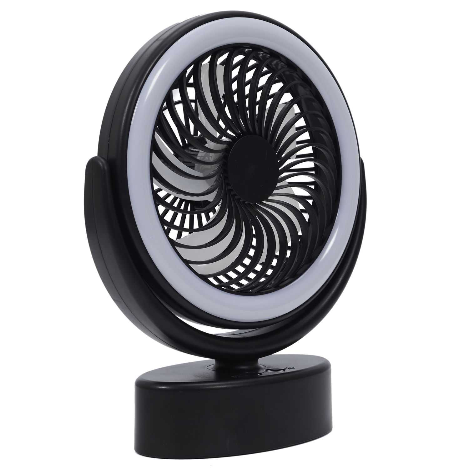 Mobiele ventilator met LED lamp