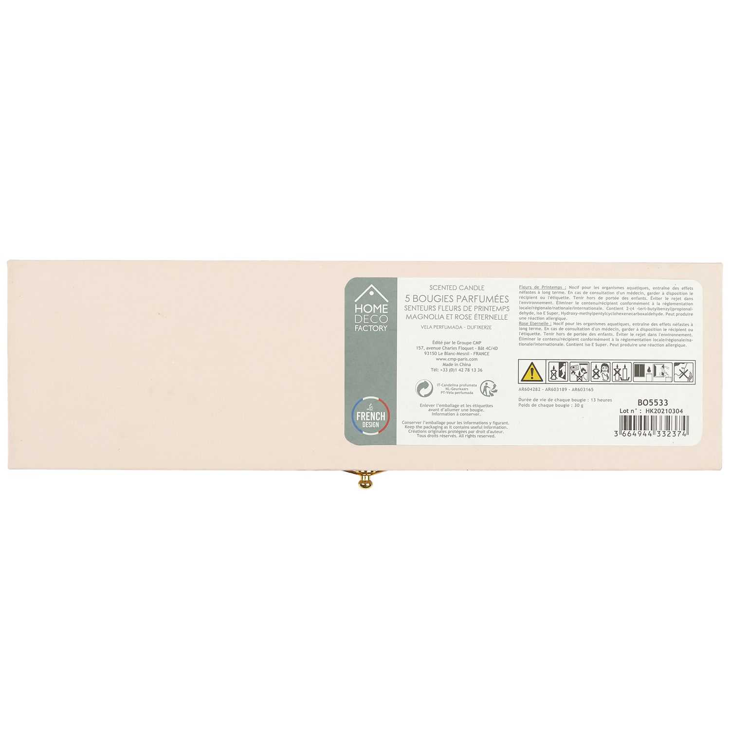 Nude Palette geurkaarsen H5cm set 5 stuks 