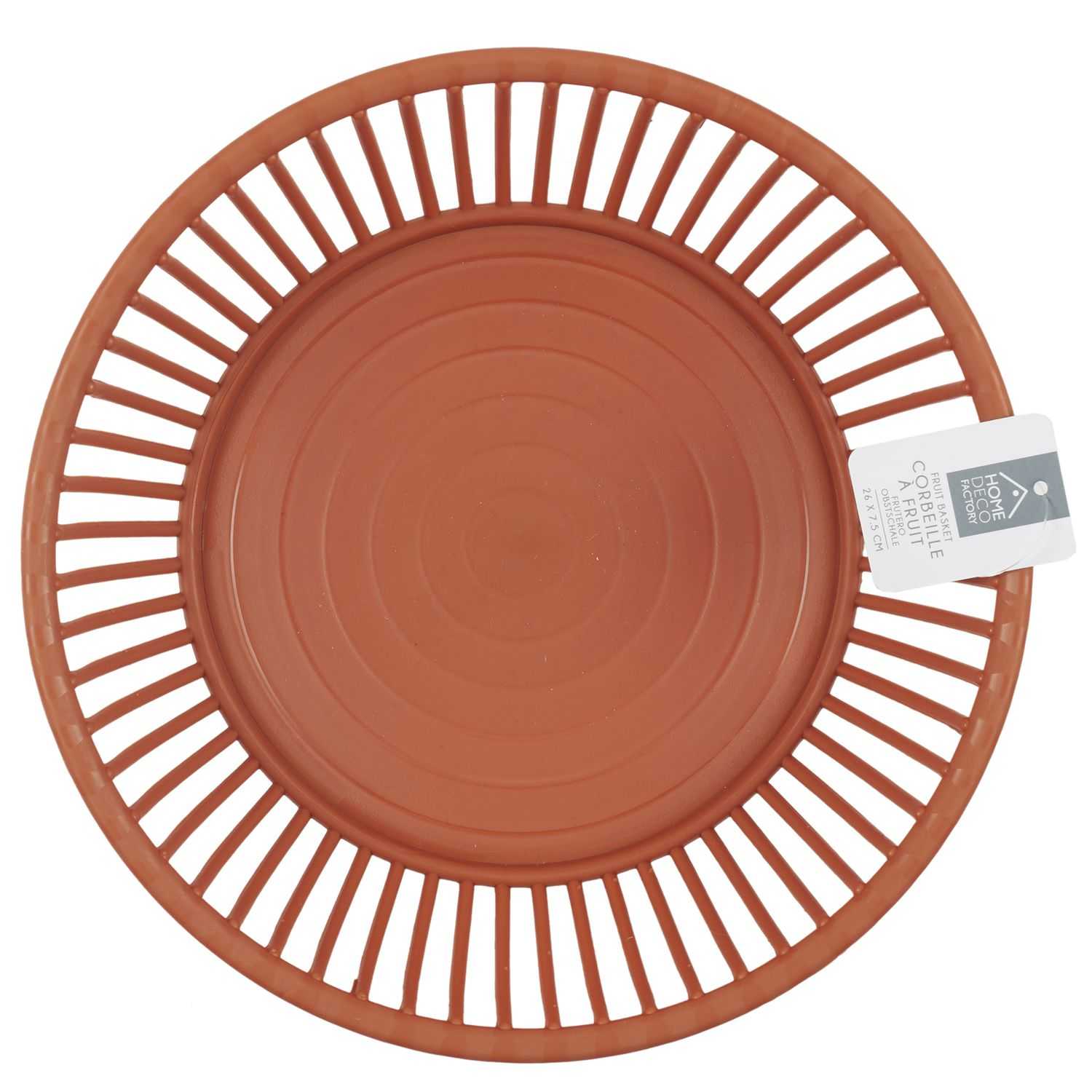 Ronde kunststof fruitmand D26cm