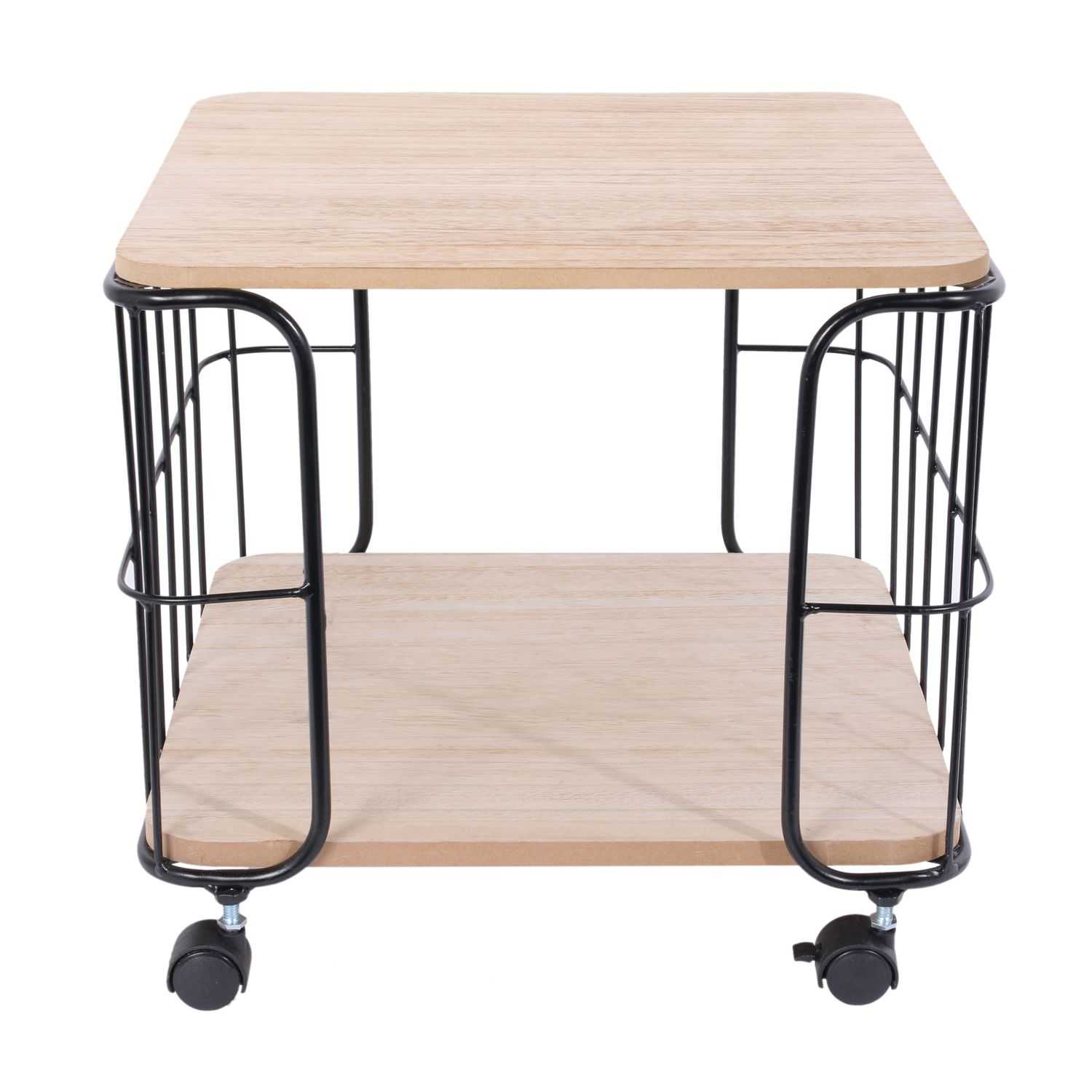 Opbergmand met wielen 38x38x33cm