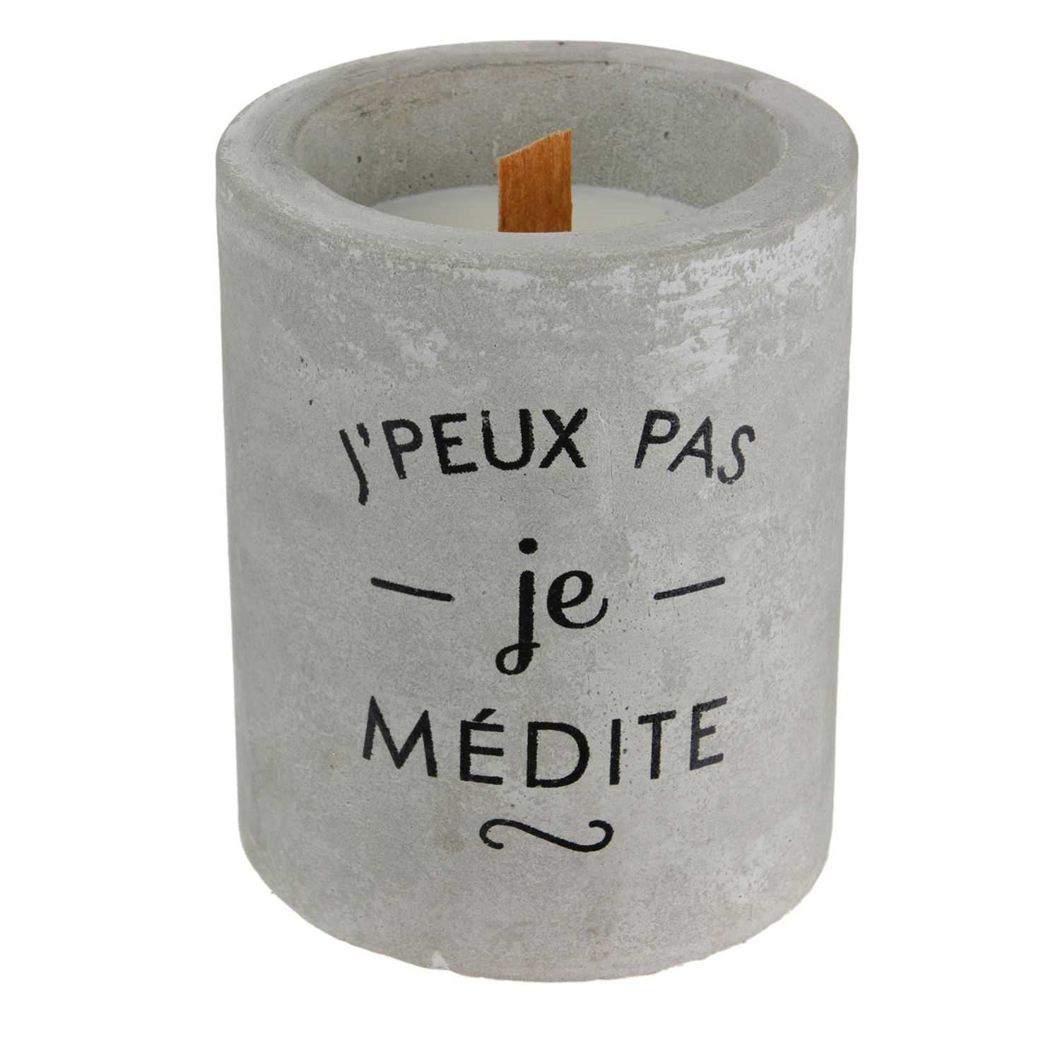 Ronde cement kaars D8XH10CM