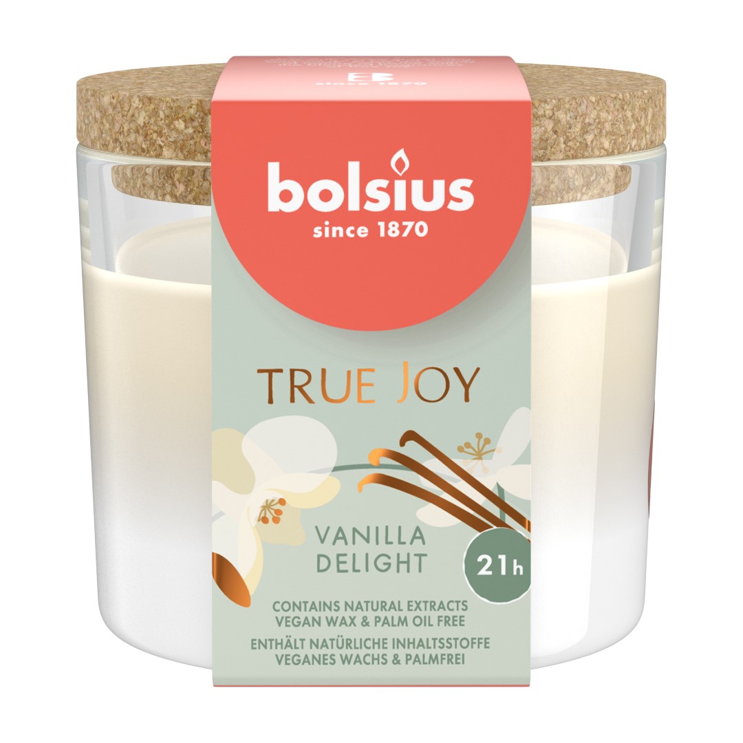 True Joy geurglas met kurk 66/83 Vanilla Delight