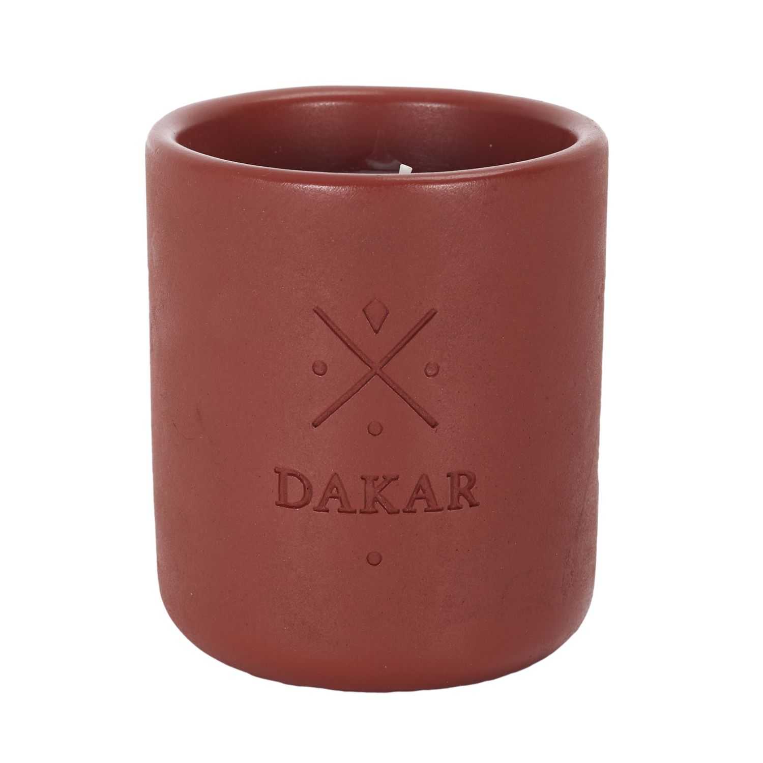Geurkaars cement H10cm, Earth of fire
