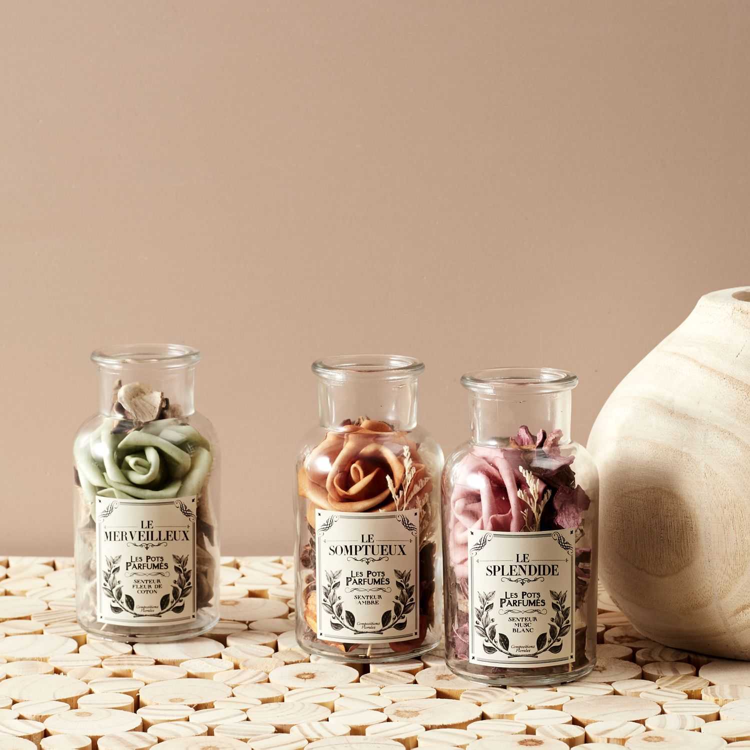 Geurpot potpourri H12,5cm