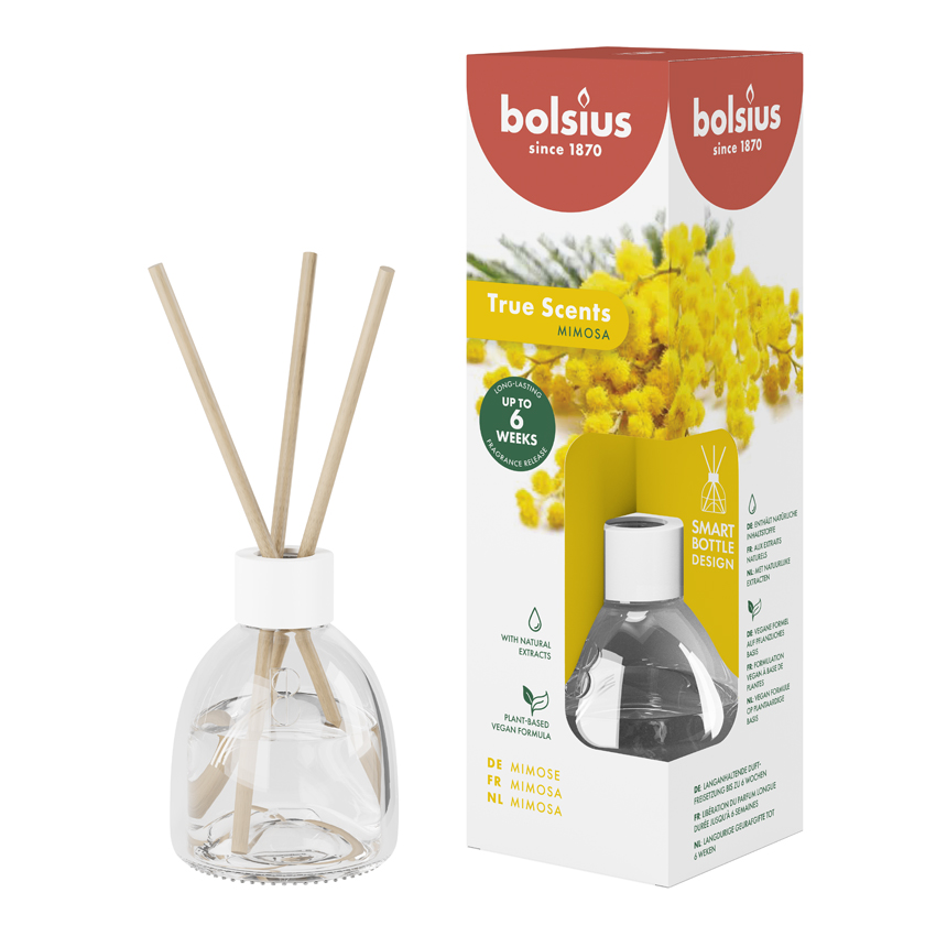 True Scents geurverspreider 60ml Mimosa True Scents geurverspreider 60ml Mimosa