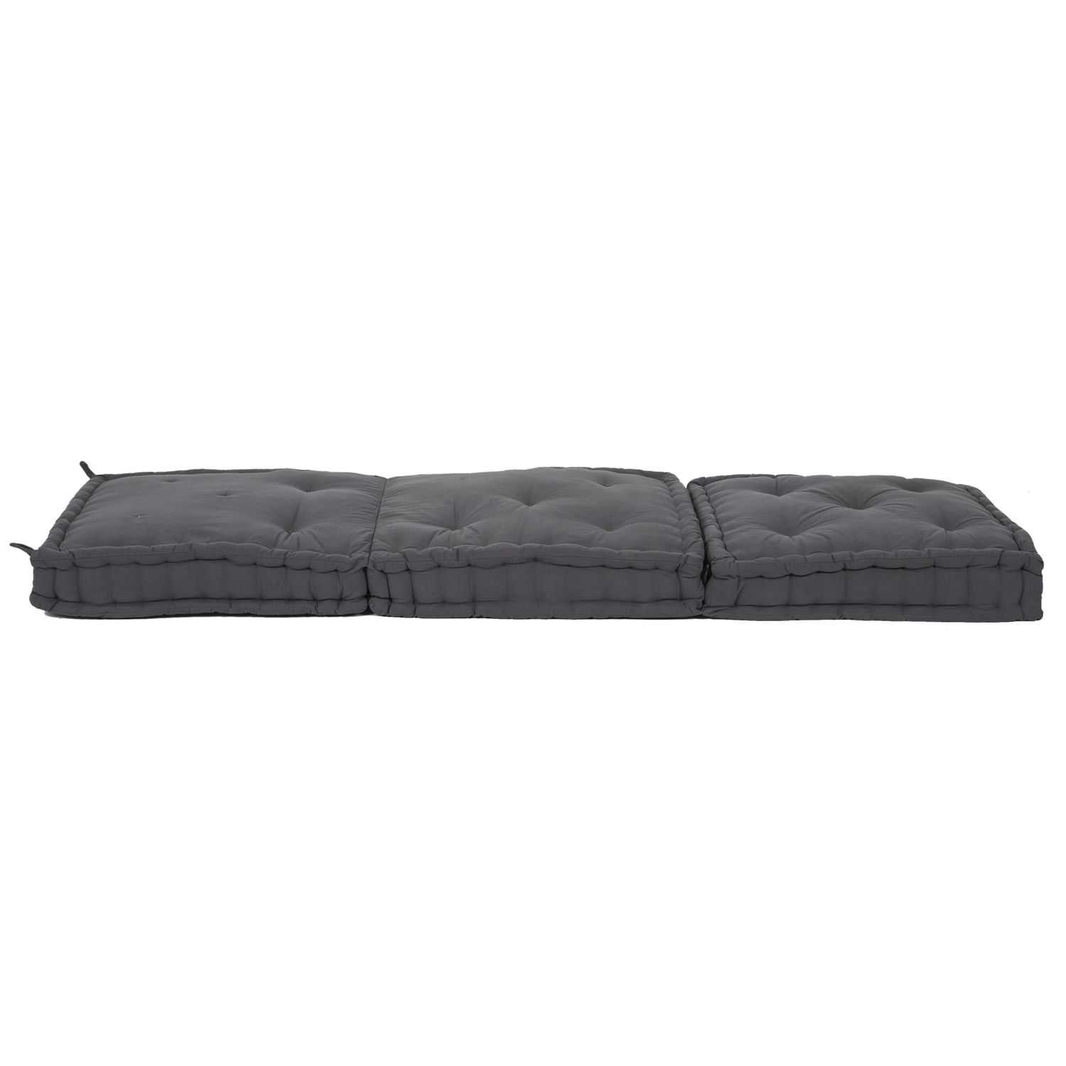 Opvouwbare futon 180x60cm, Antraciet